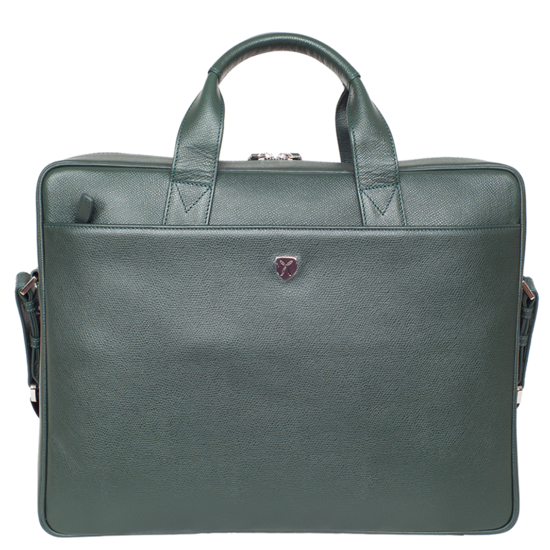 Businesstasche Laptoptasche  15 Zoll Leder grün