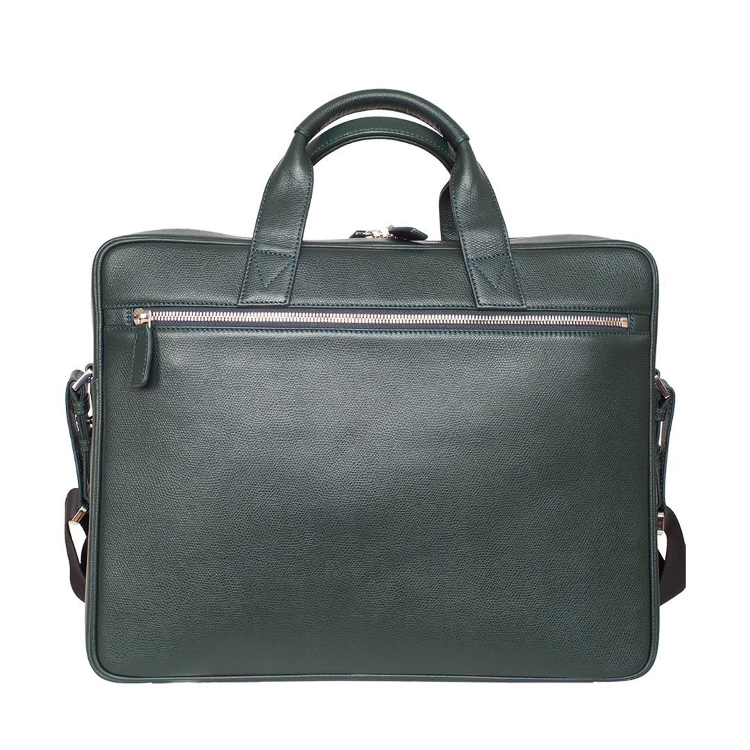 Businesstasche Laptoptasche  15 Zoll Leder grün
