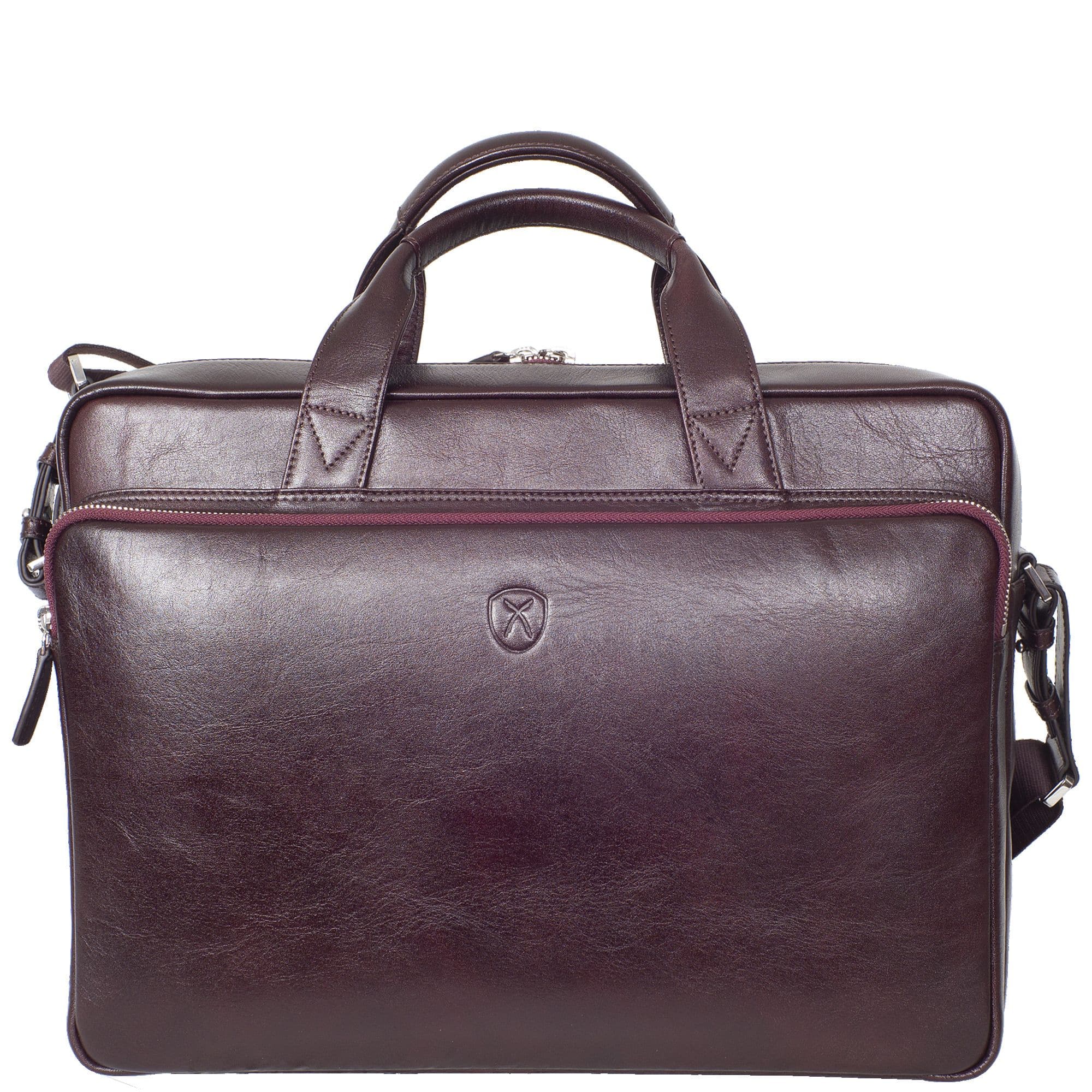 Businesstasche Laptoptasche 15 Zoll Leder bordeaux Corf Offermann
