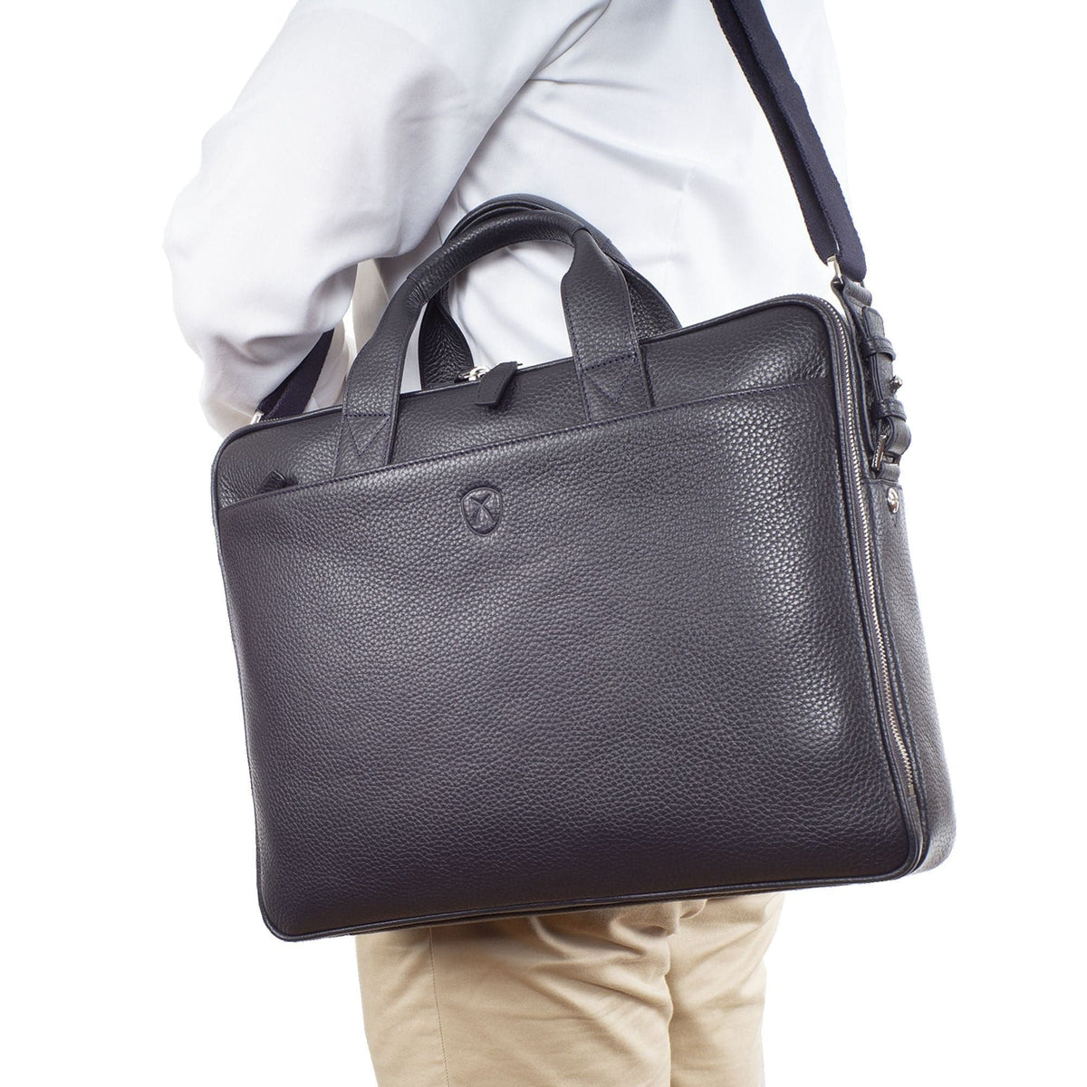 Laptoptasche Businesstasche 15 Zoll Leder blau - Corf Offermann