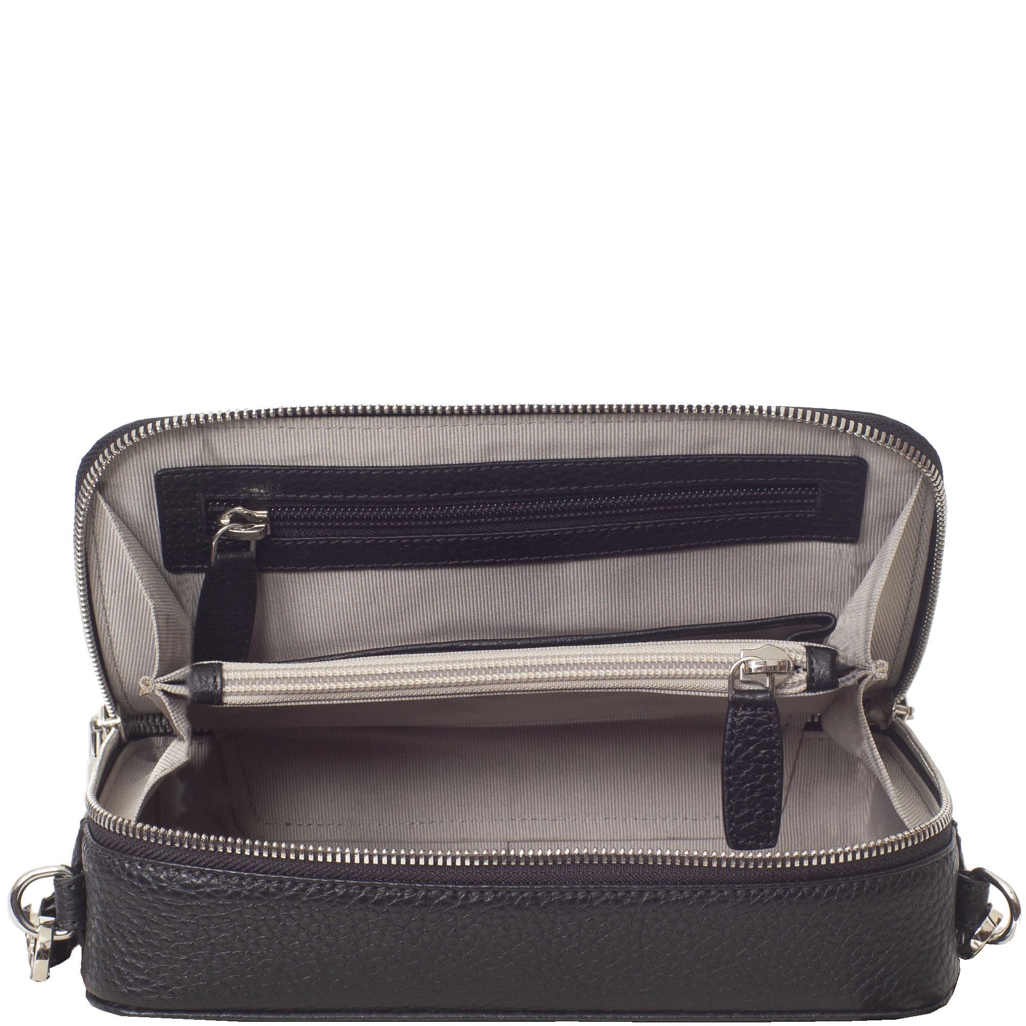 Handtasche Leder schwarz