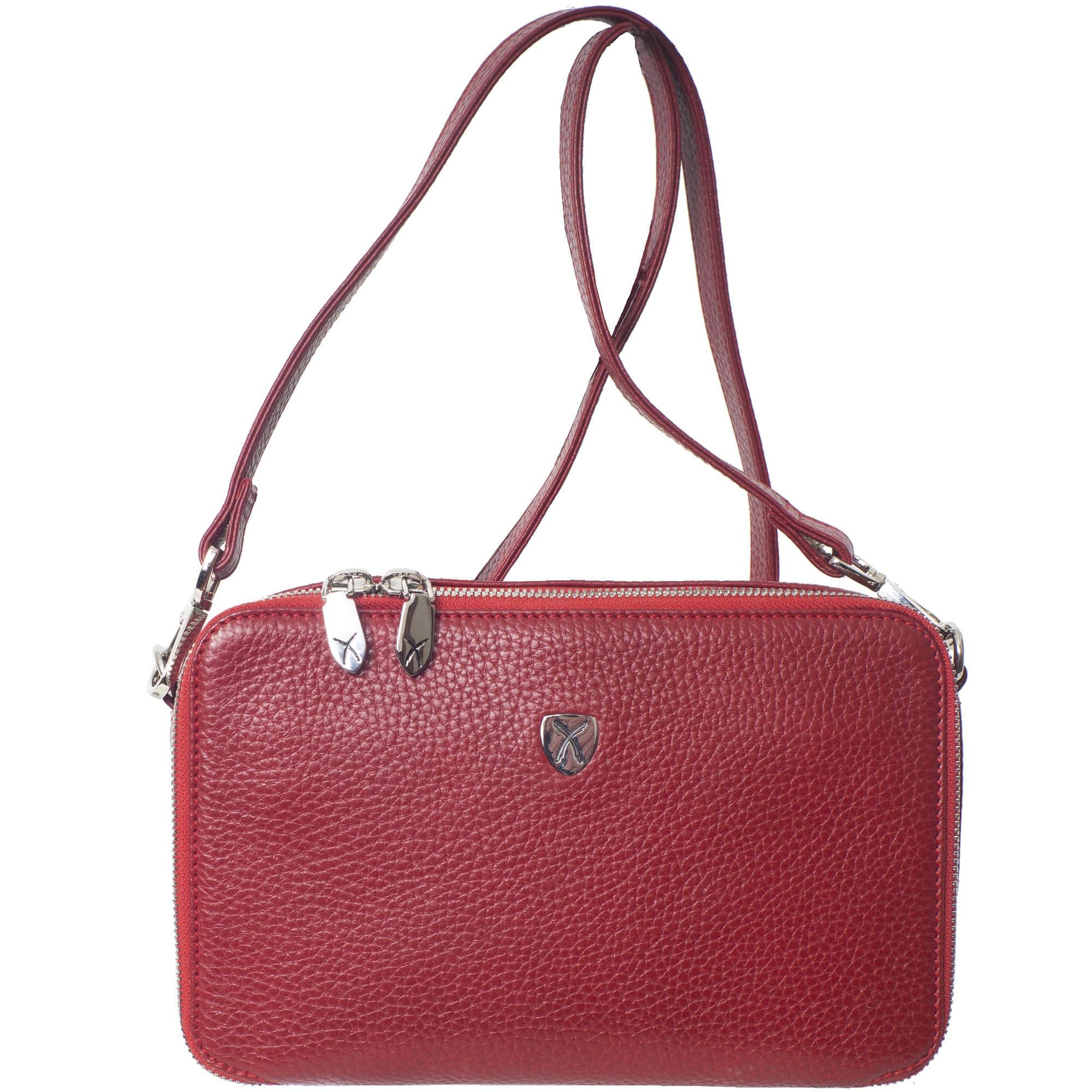 Handtasche Leder rot