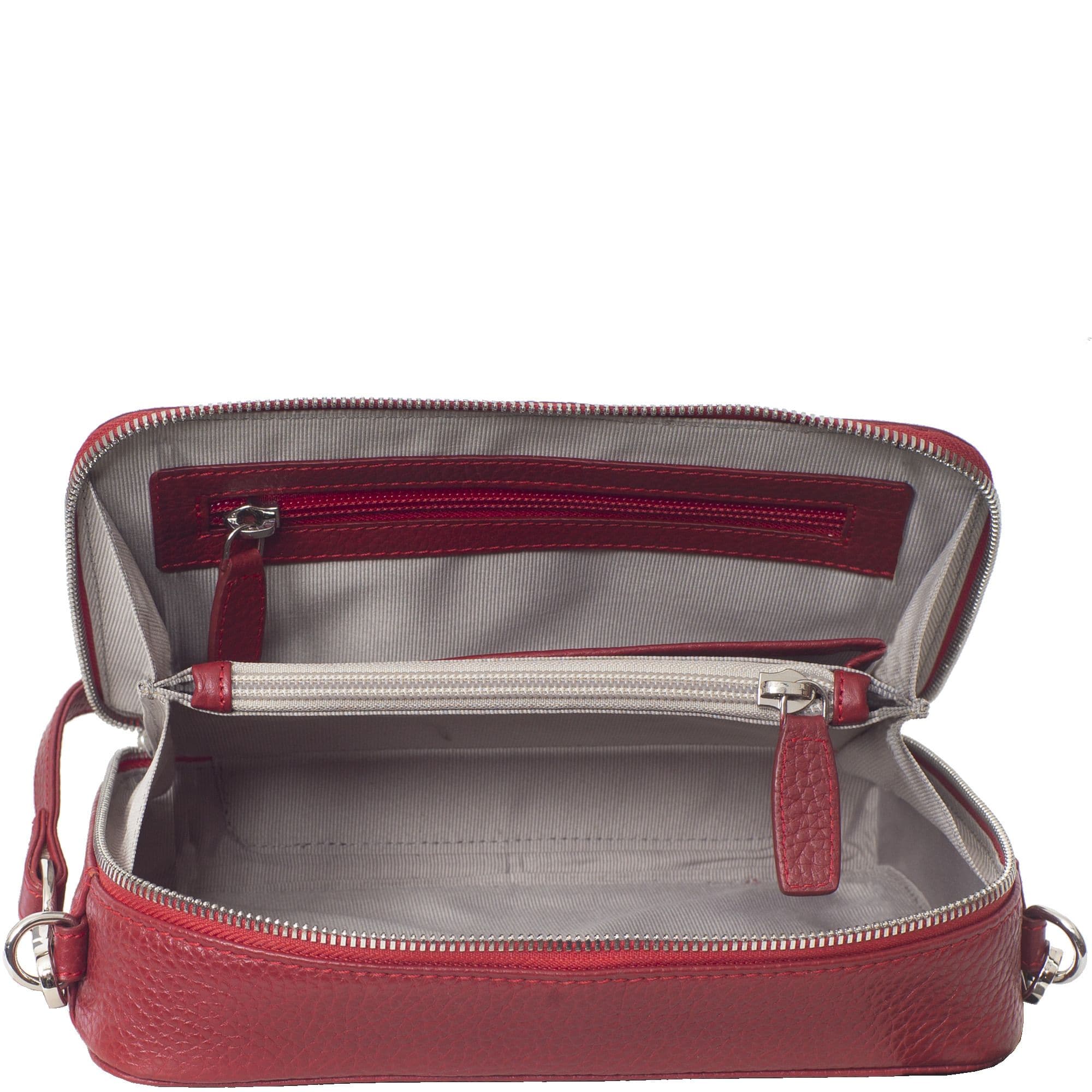 Handtasche Leder rot