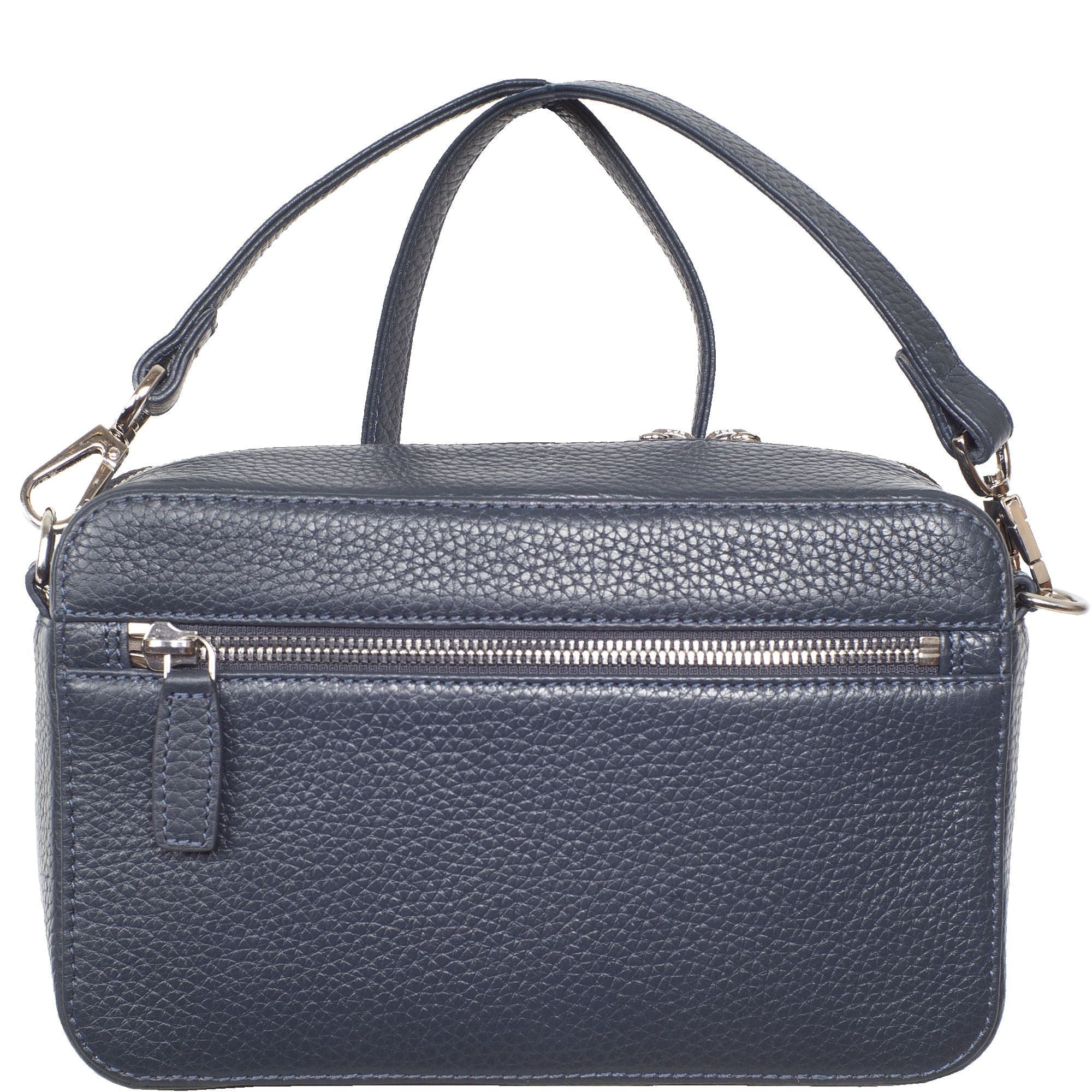 Handtasche Leder blau