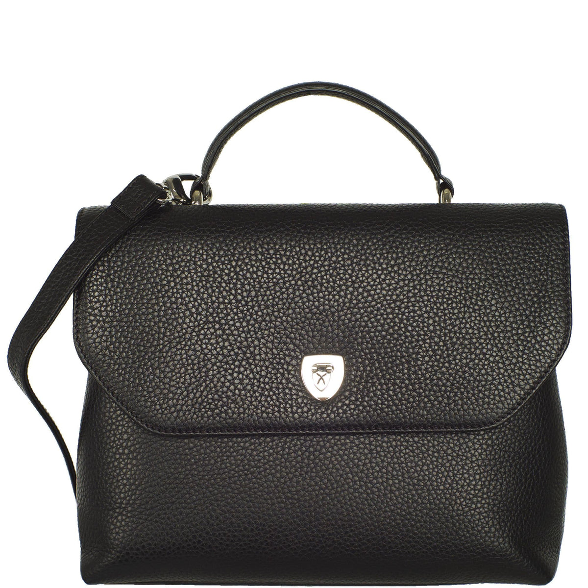 Handtasche Schultertasche Leder schwarz - Corf Offermann