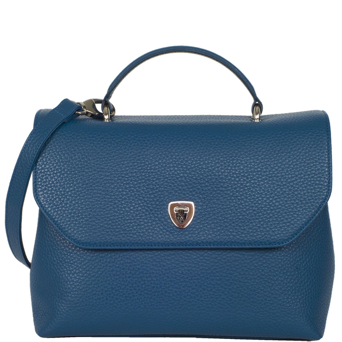 Handtasche Schultertasche Leder hellblau - Corf Offermann