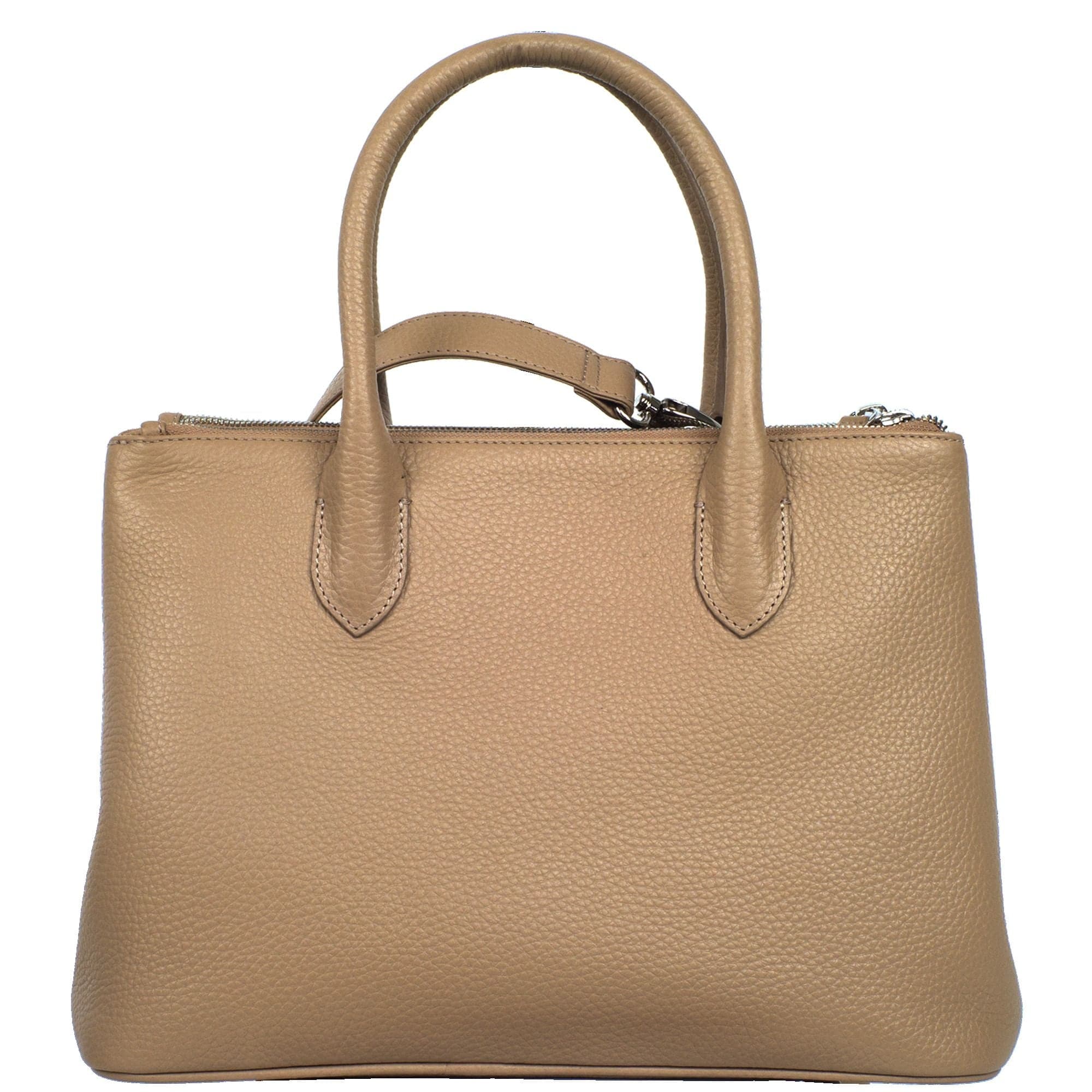 Handtasche Businesstasche 13 Zoll Leder beige