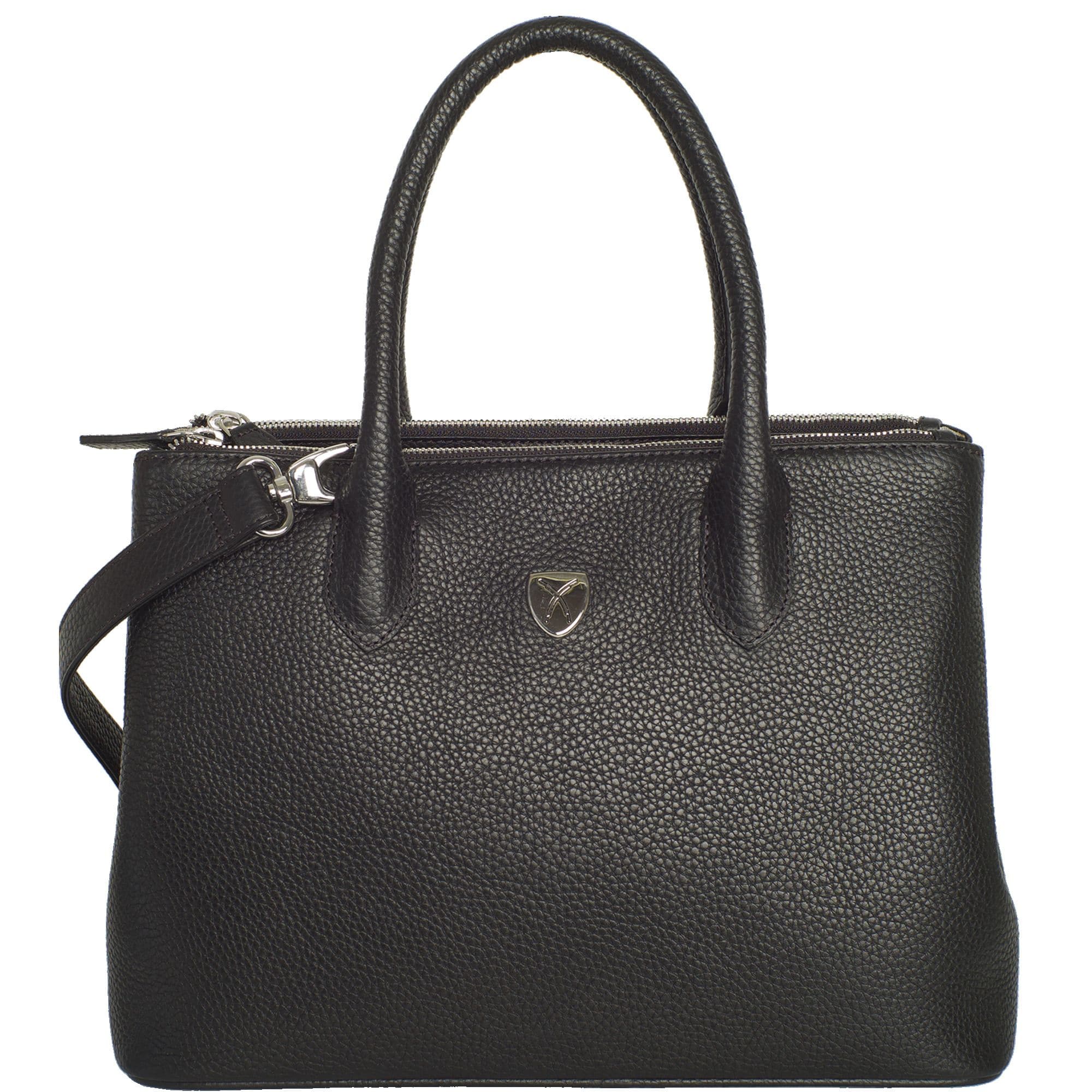 Handtasche Businesstasche 13 Zoll Leder schwarz - Corf Offermann