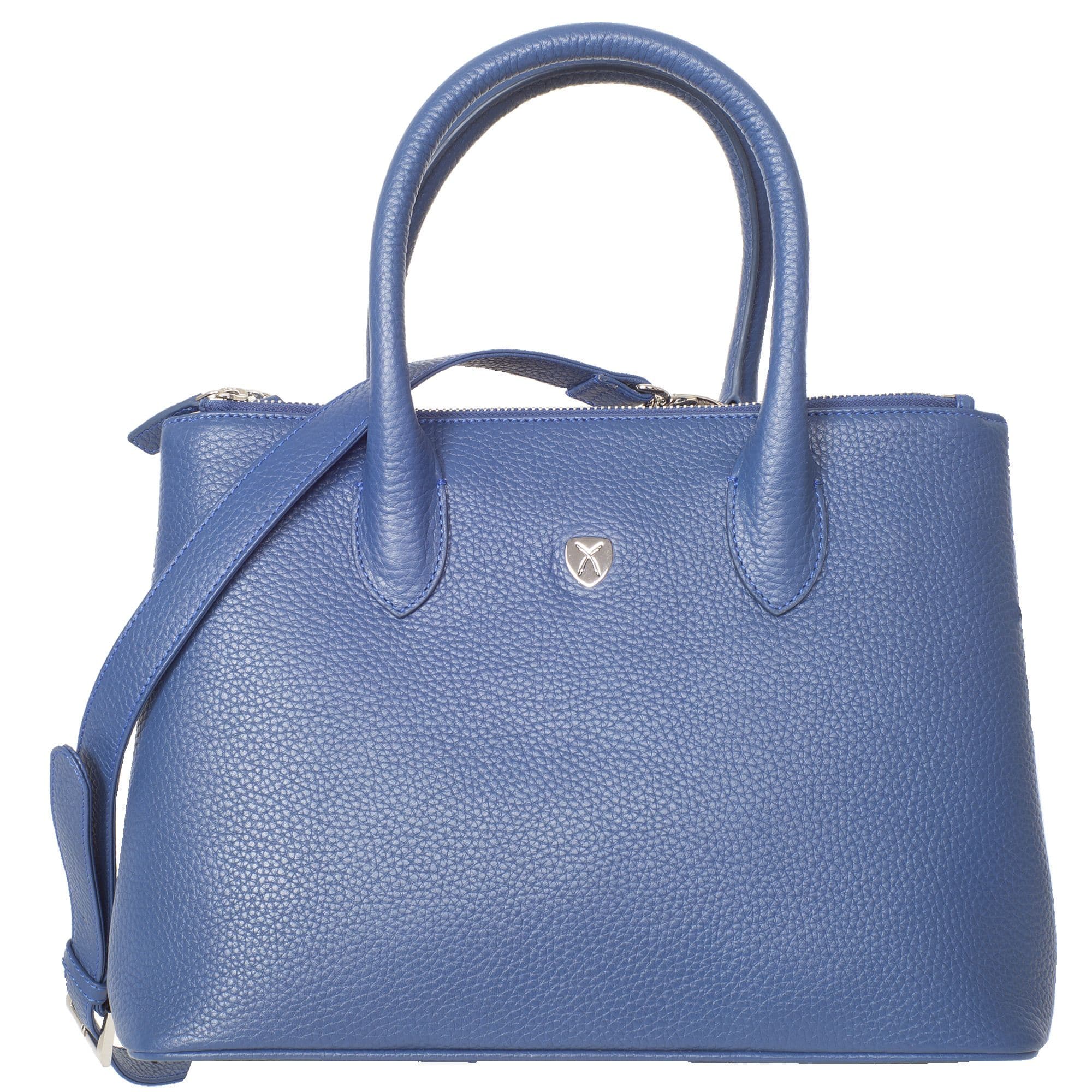 Handtasche Businesstasche 13 Zoll Leder hellblau