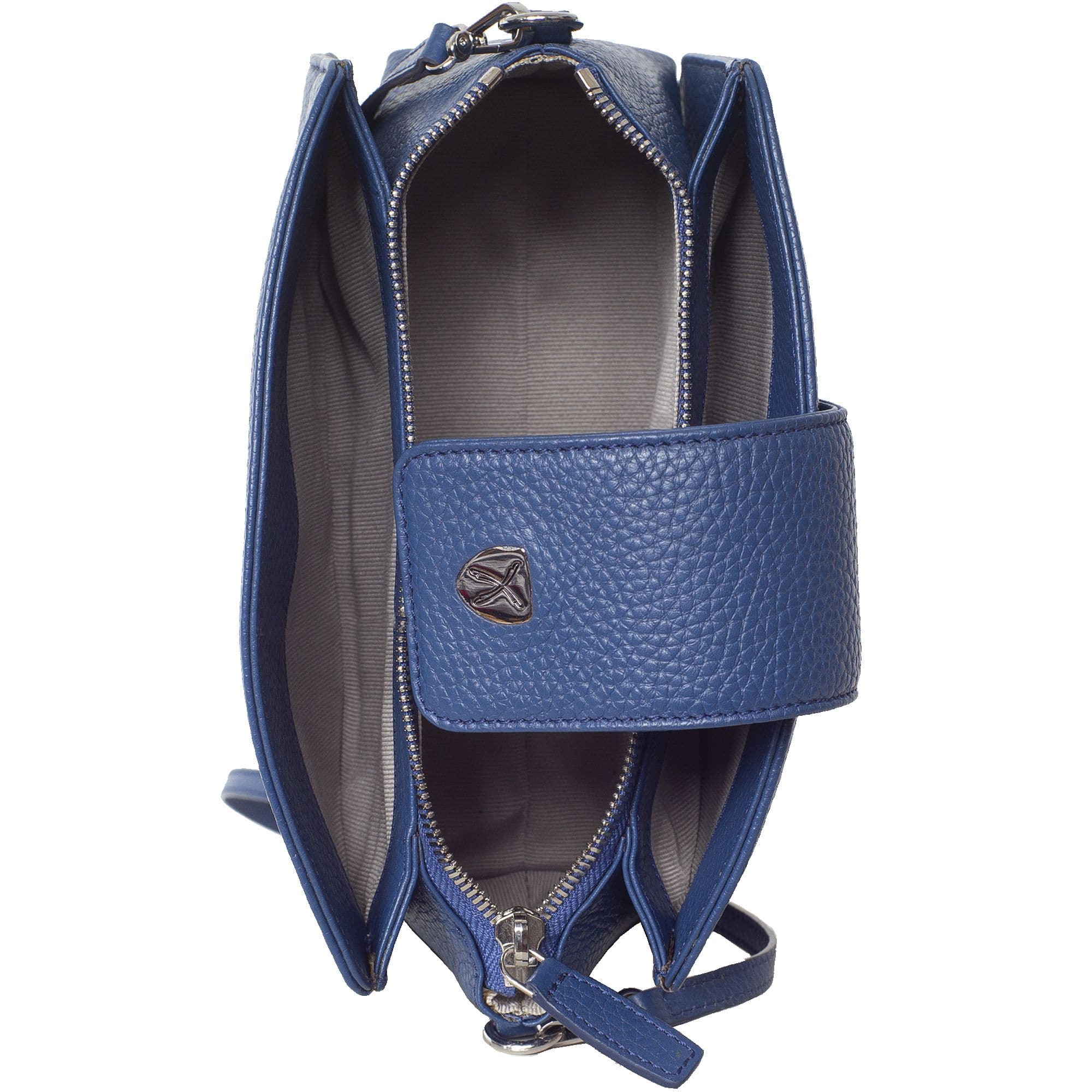 Handtasche Schultertasche Leder hellblau - Corf Offermann