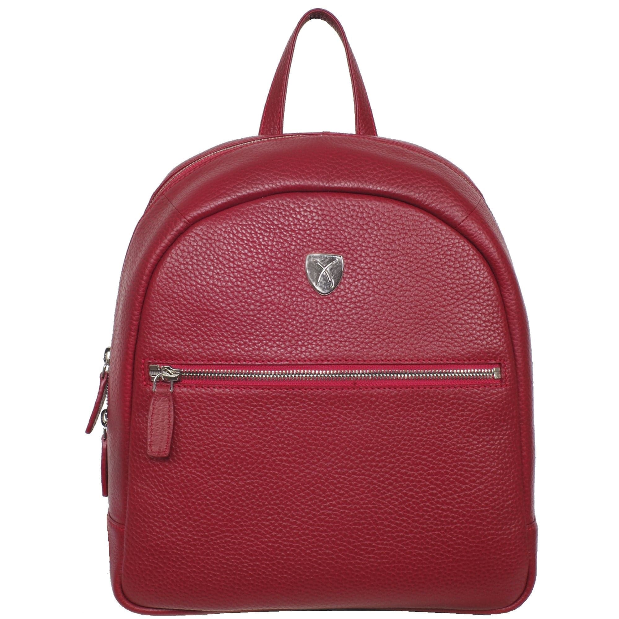 Damenrucksack Lederrucksack 10 Zoll Leder rot - Corf Offermann