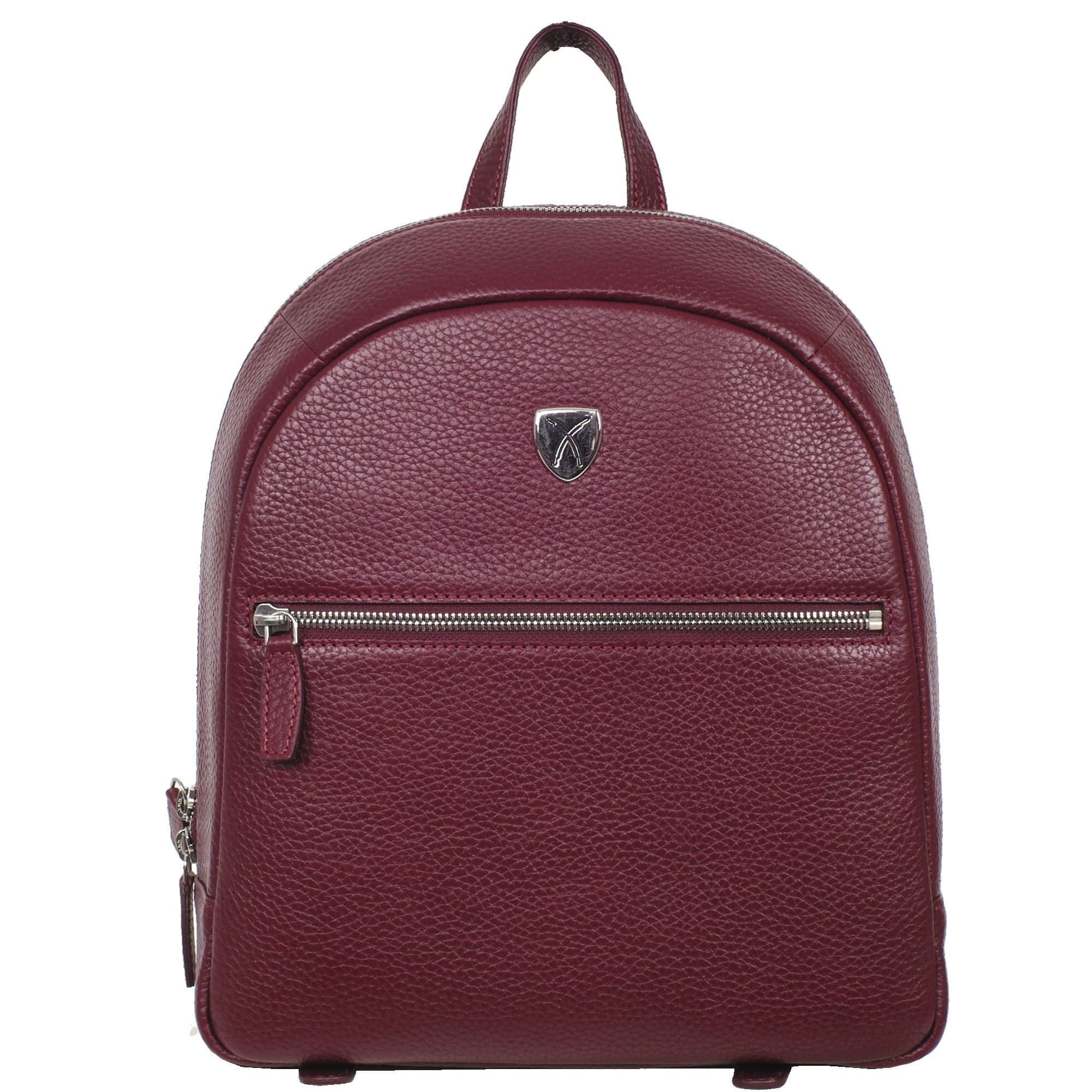 Damenrucksack Lederrucksack 10 Zoll Leder bordeauxrot - Corf Offermann