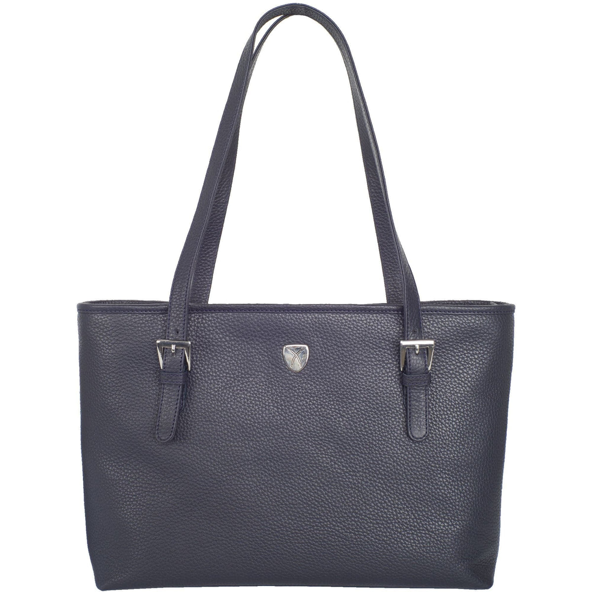 Handtasche Shopper 13 Zoll Leder blau - Corf Offermann