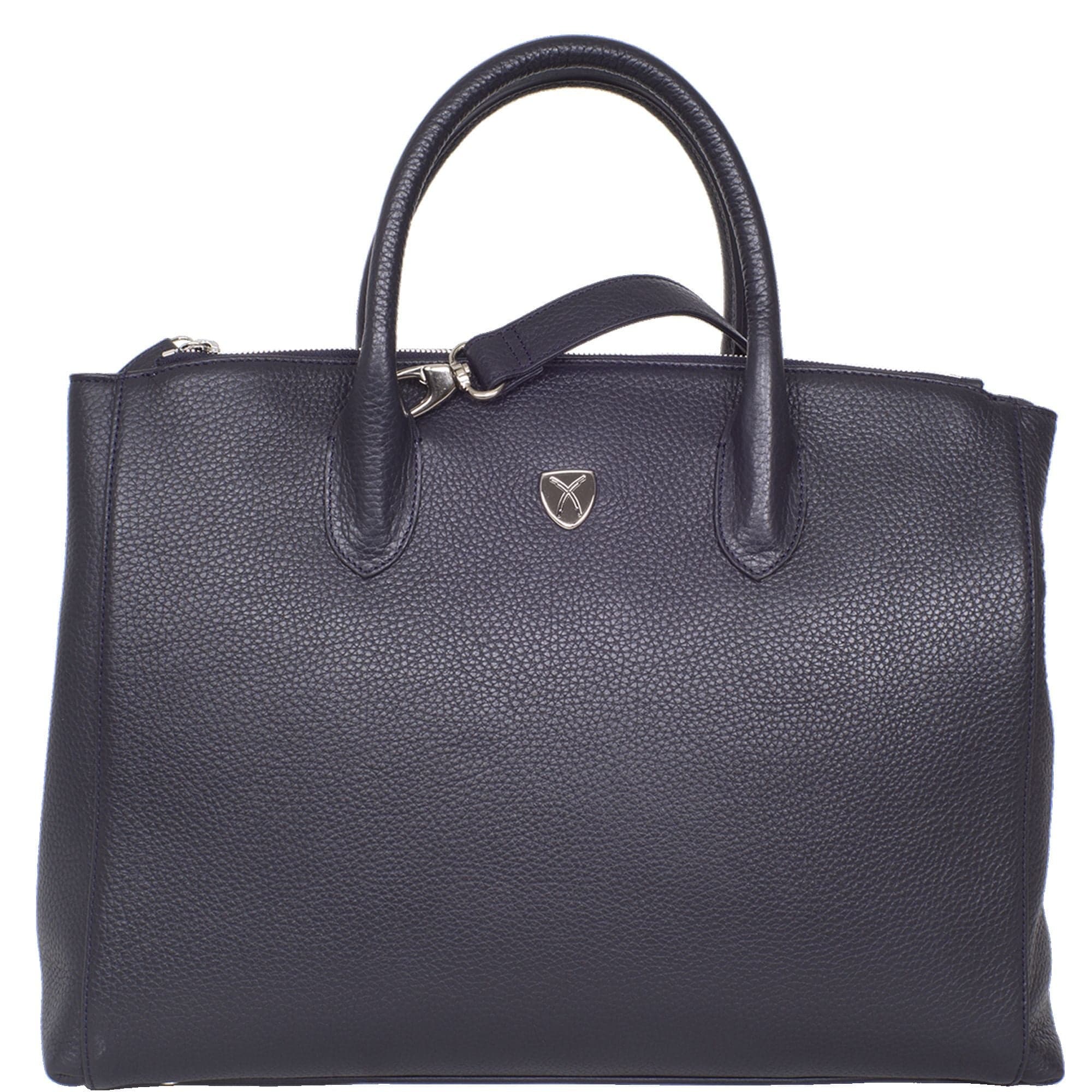 Damen Businesstasche Handtasche 15 Zoll Leder blau