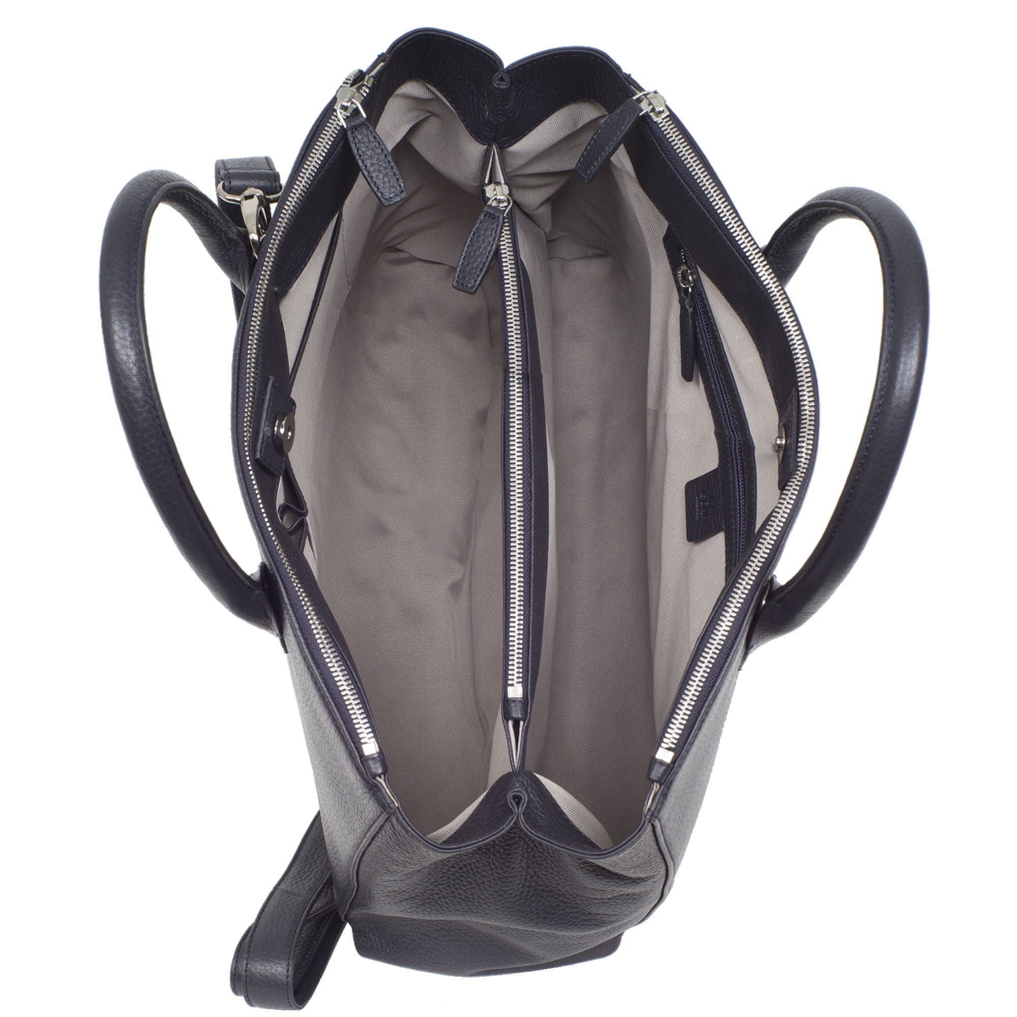 Damen Businesstasche Handtasche 15 Zoll Leder blau - Corf Offermann