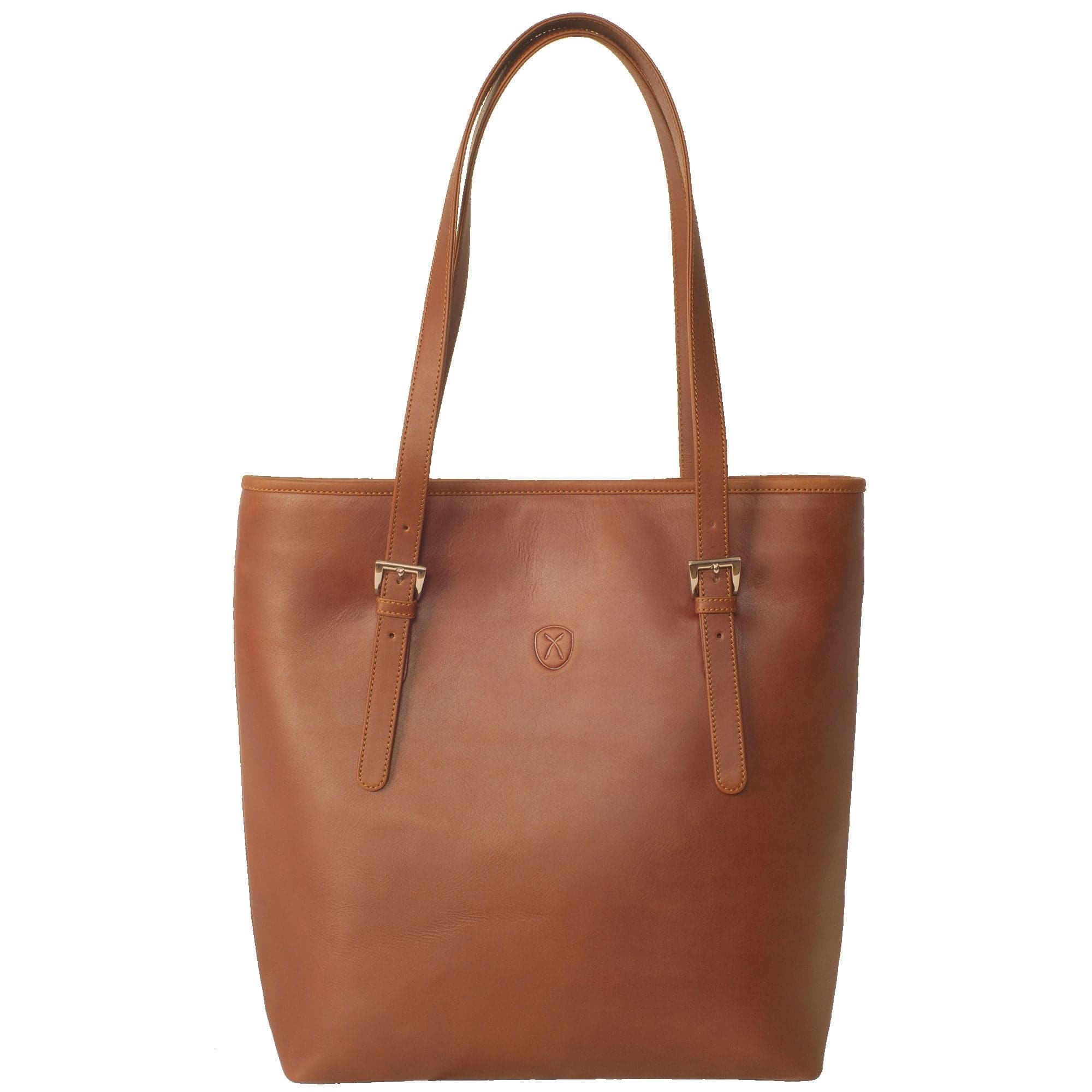 Handtasche Shopper Leder cognac