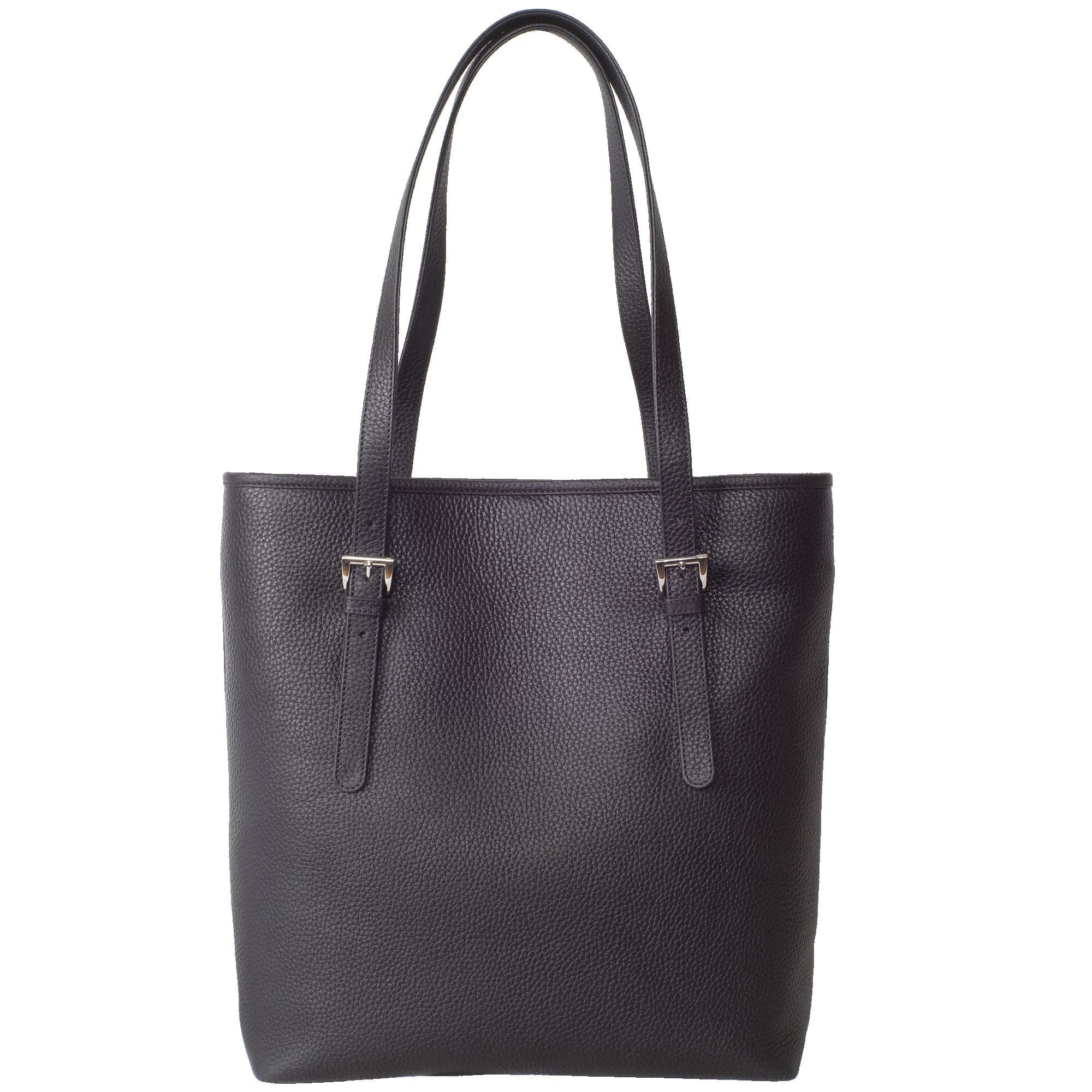 Handtasche Shopper Leder schwarz