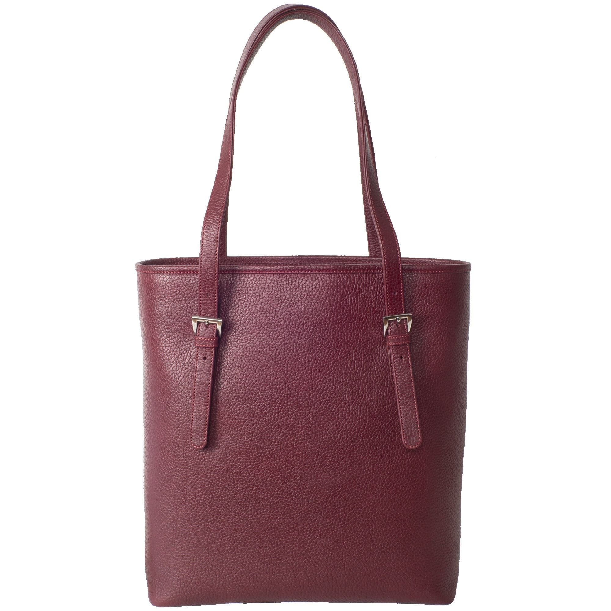 Handtasche Shopper Leder bordeauxrot