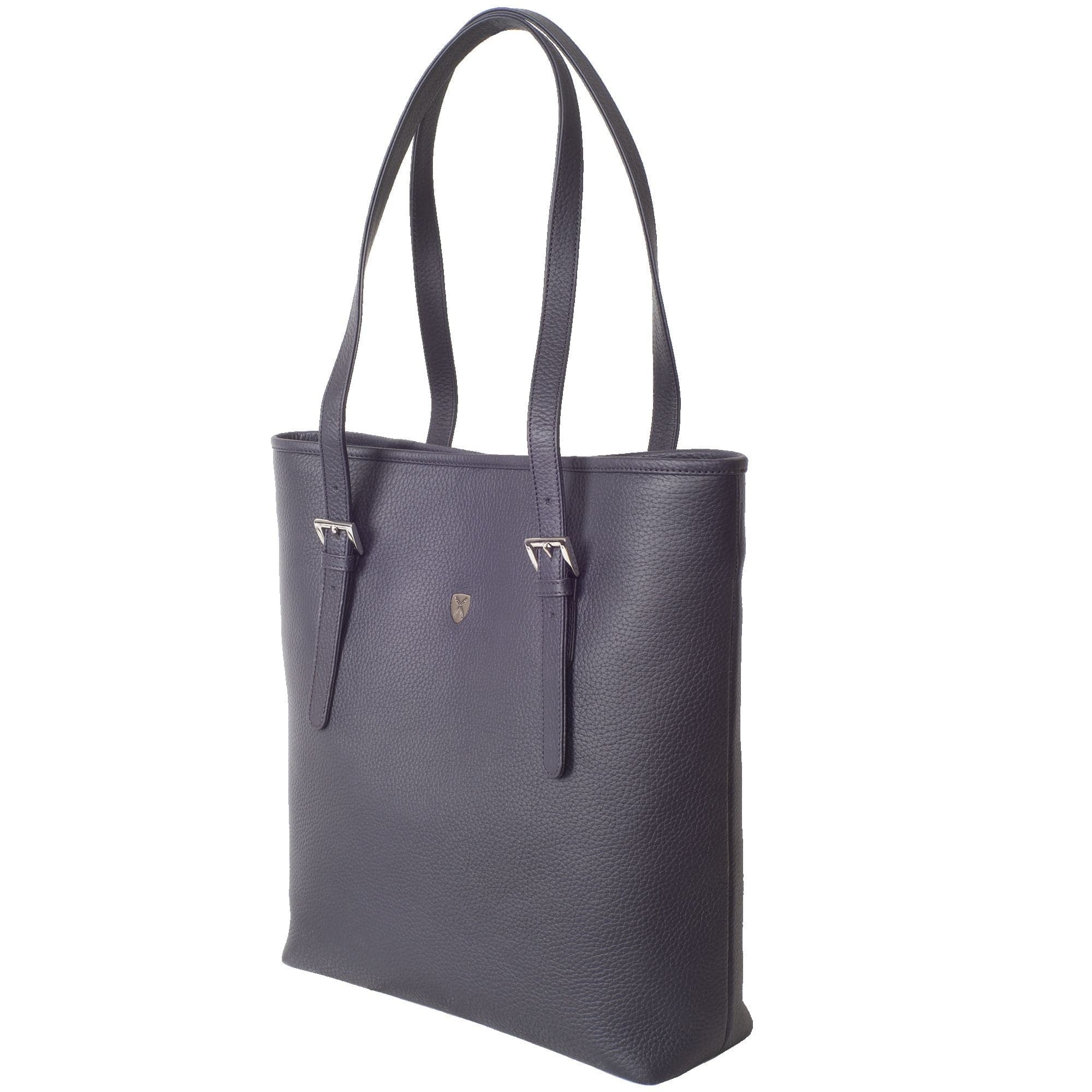 Handtasche Shopper Leder blau