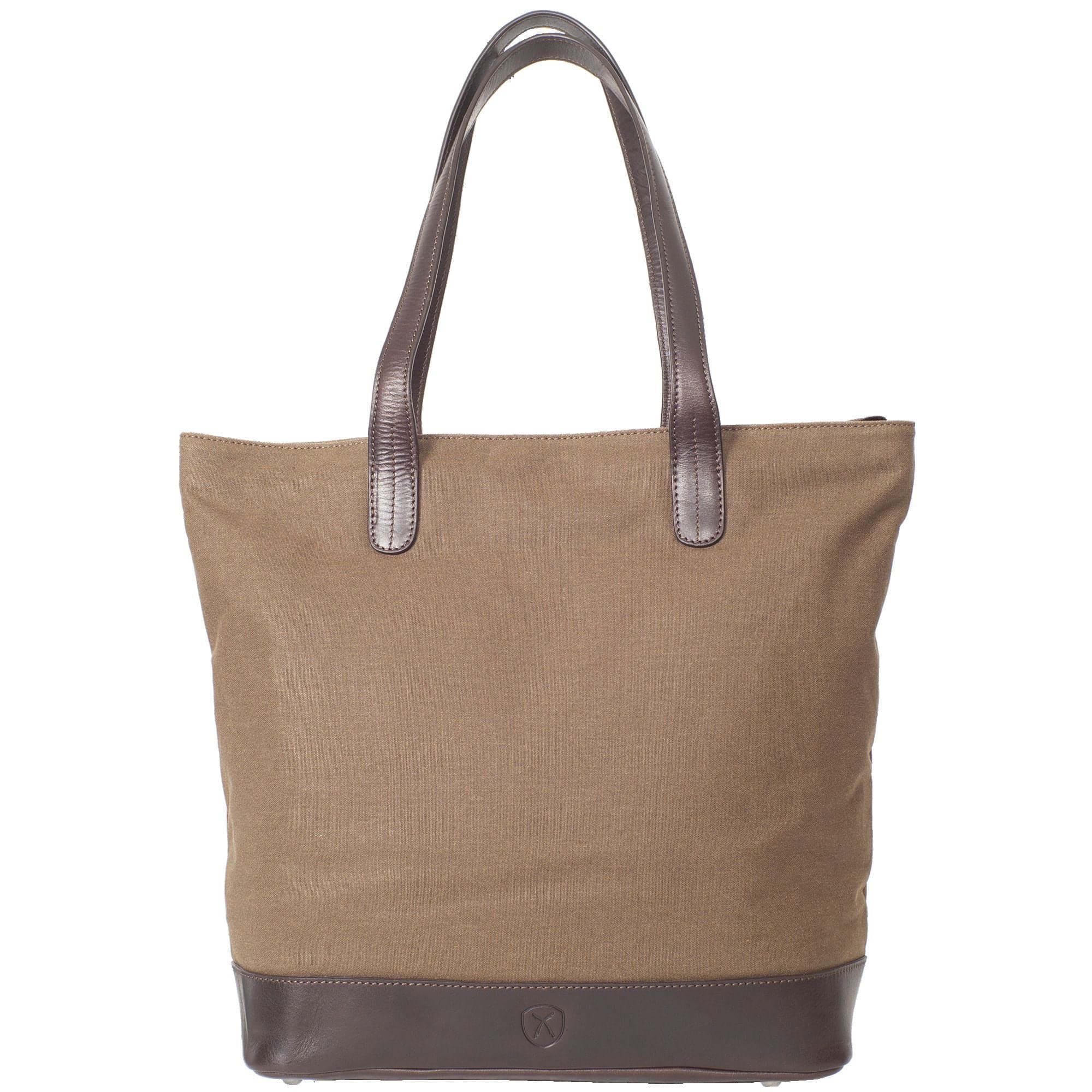 Handtasche Shopper Canvas braun