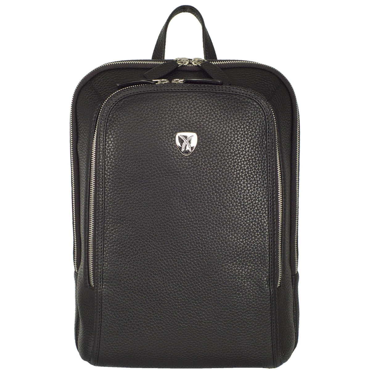 Businessrucksack Lederrucksack 14 Zoll Leder schwarz - Corf Offermann