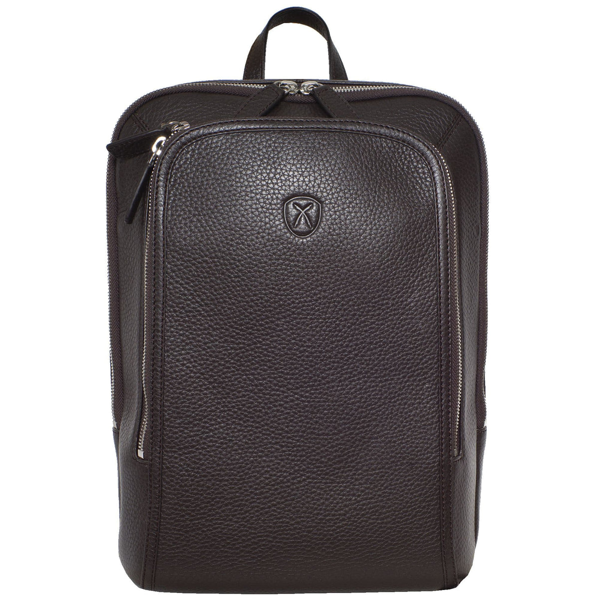 Businessrucksack Lederrucksack 14 Zoll Leder braun - Corf Offermann