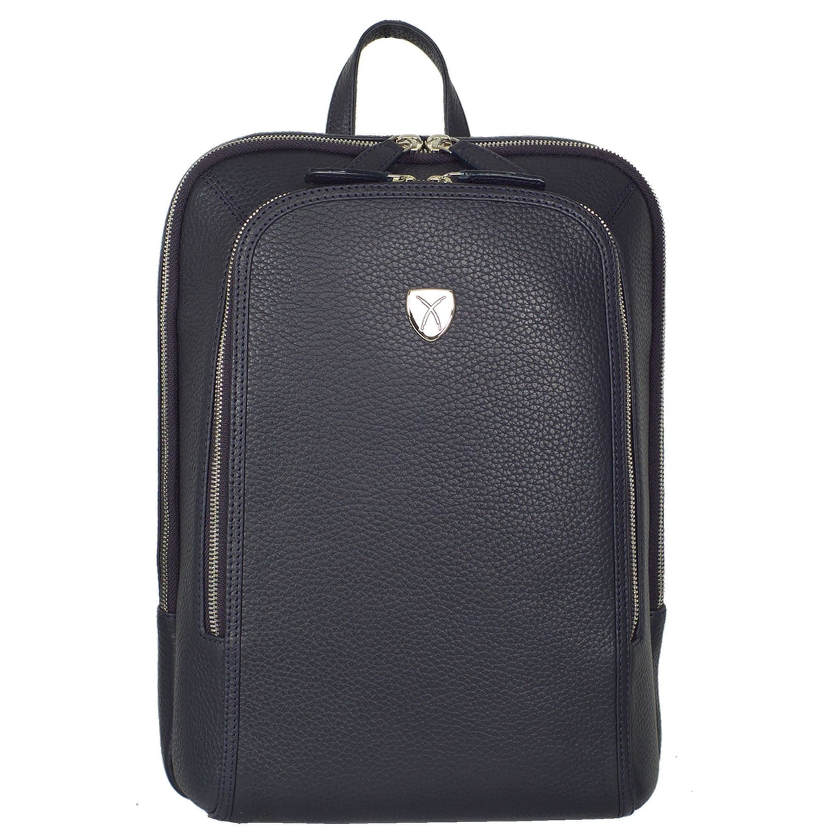 Businessrucksack Lederrucksack 14 Zoll Leder blau - Corf Offermann