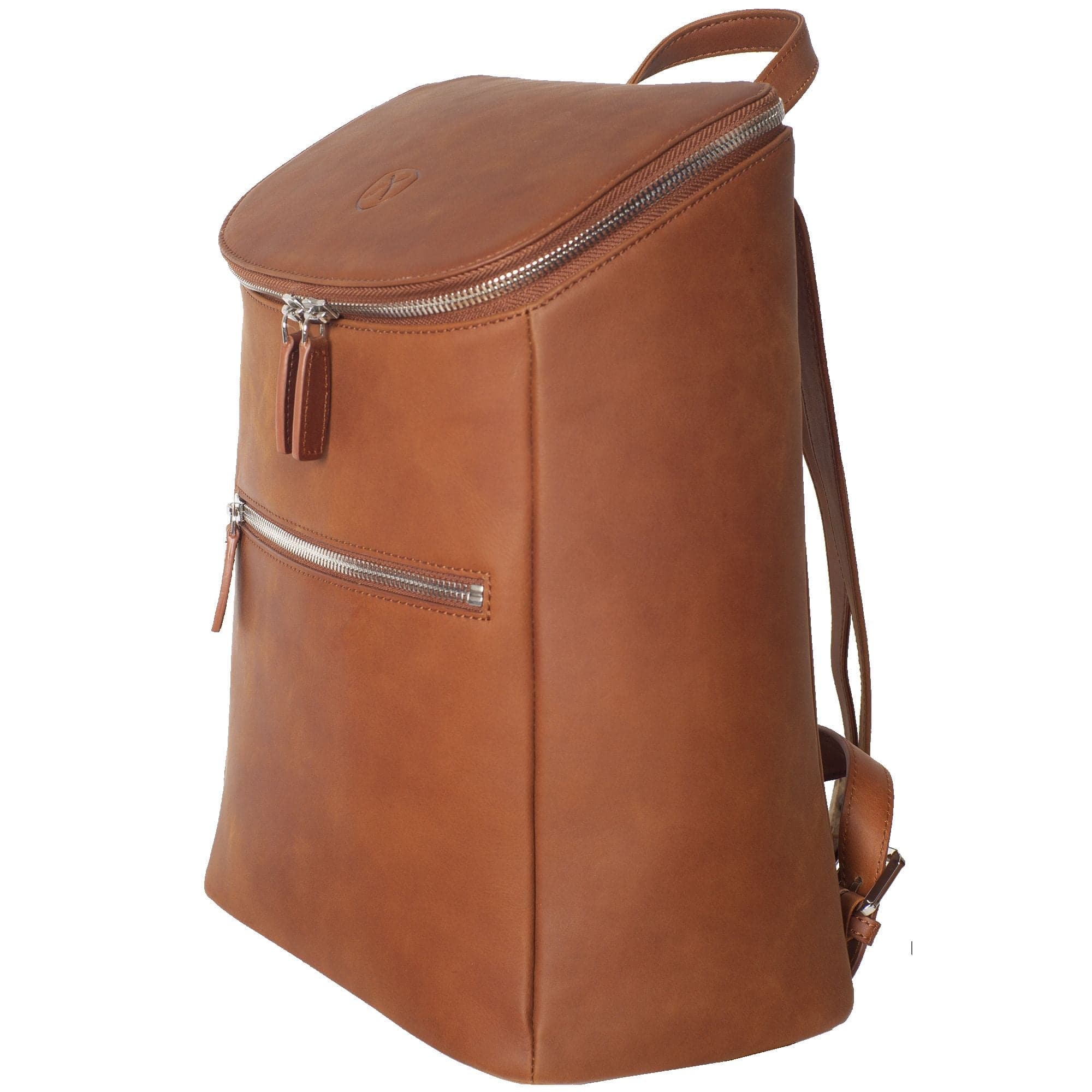 Damenrucksack Lederrucksack 13 Zoll Leder cognac