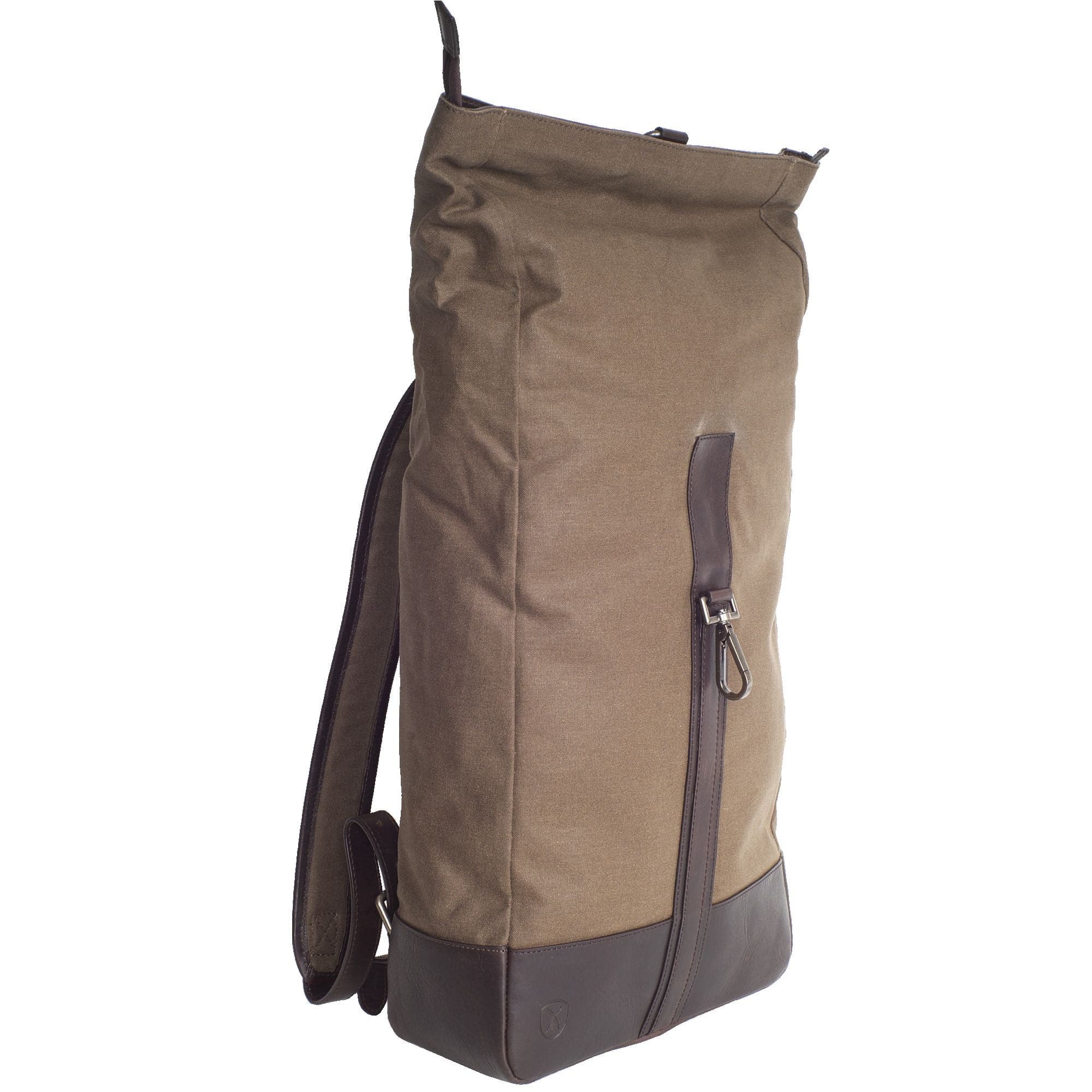 Rucksack Canvas/Leder braun 15 Zoll - Corf Offermann