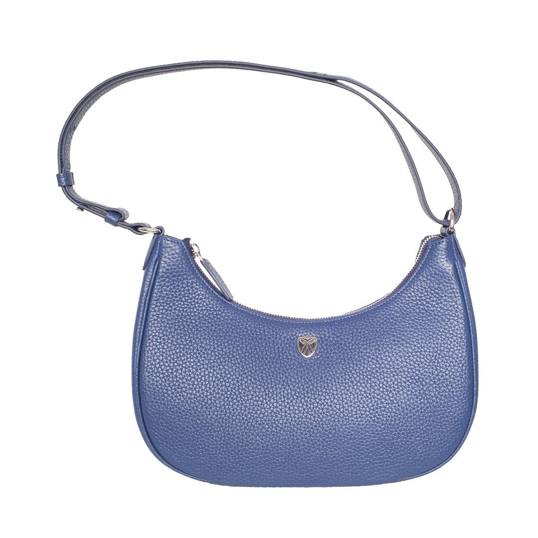 Elegante Schultertasche Leder hellblau - Corf Offermann