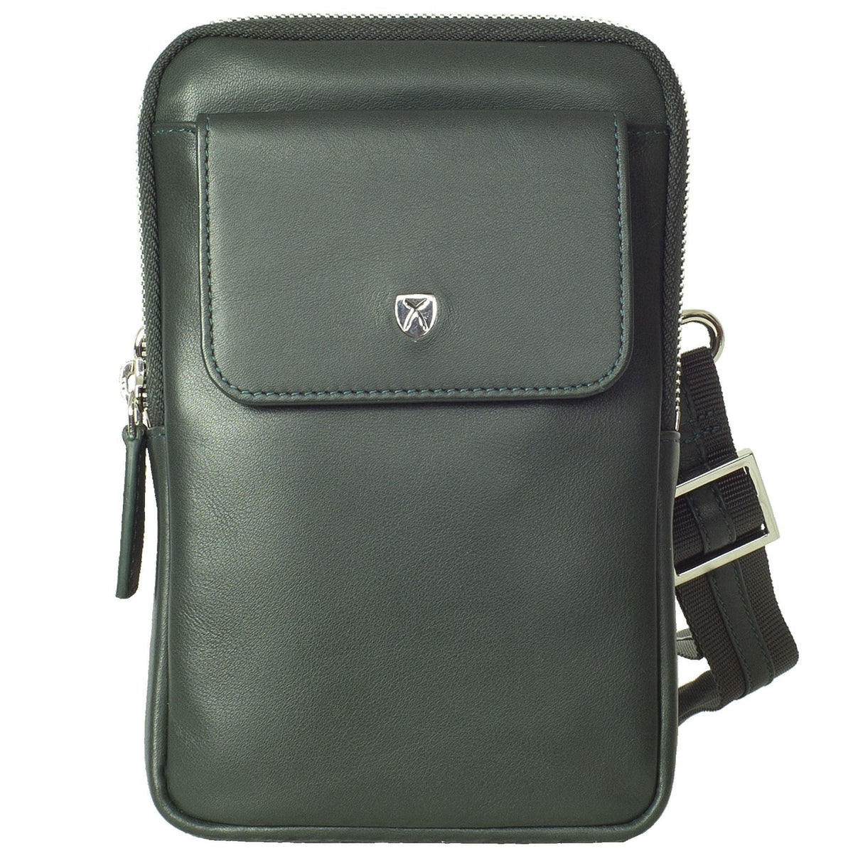 Telefontasche Crossover Leder grün - Corf Offermann