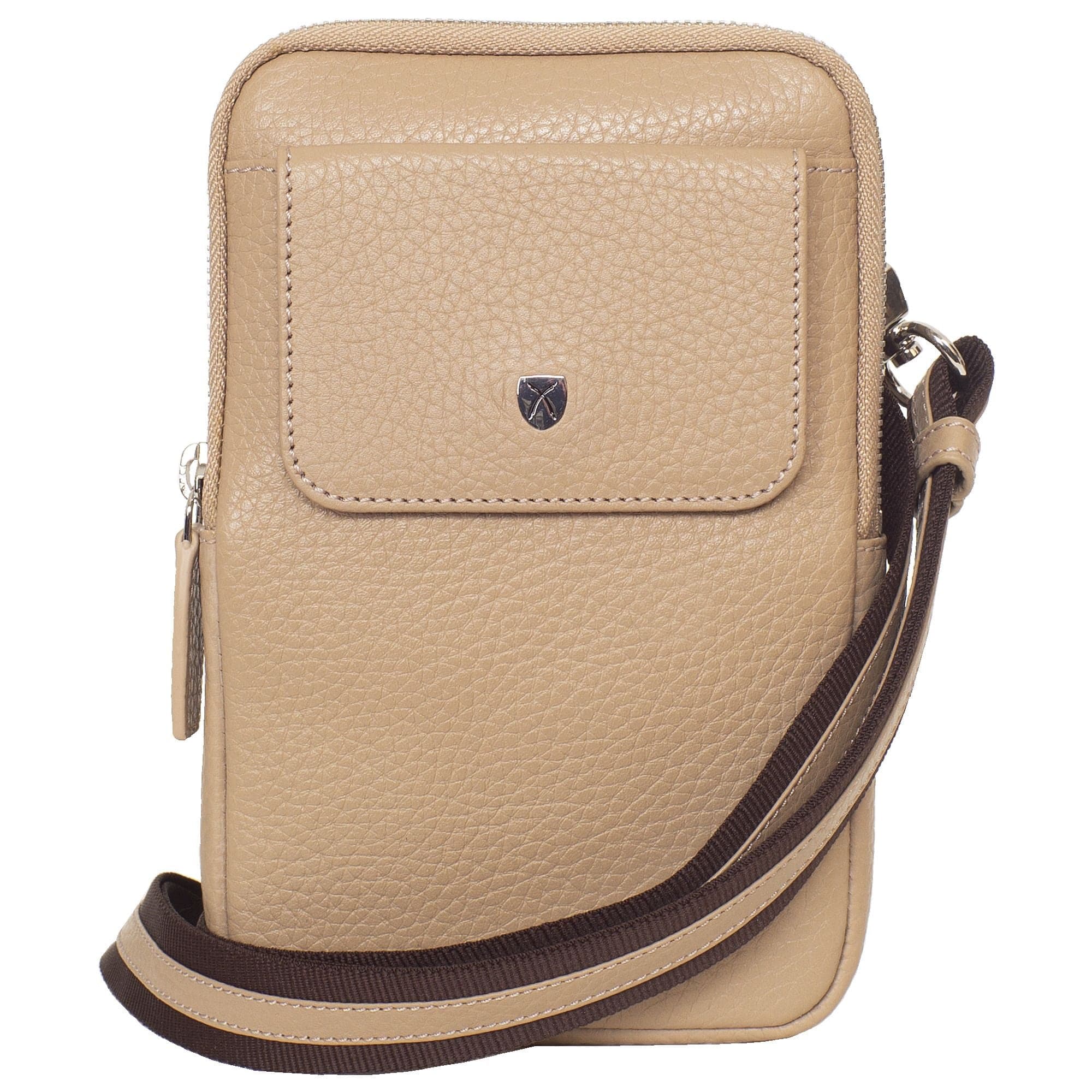 Telefontasche Crossover Leder beige