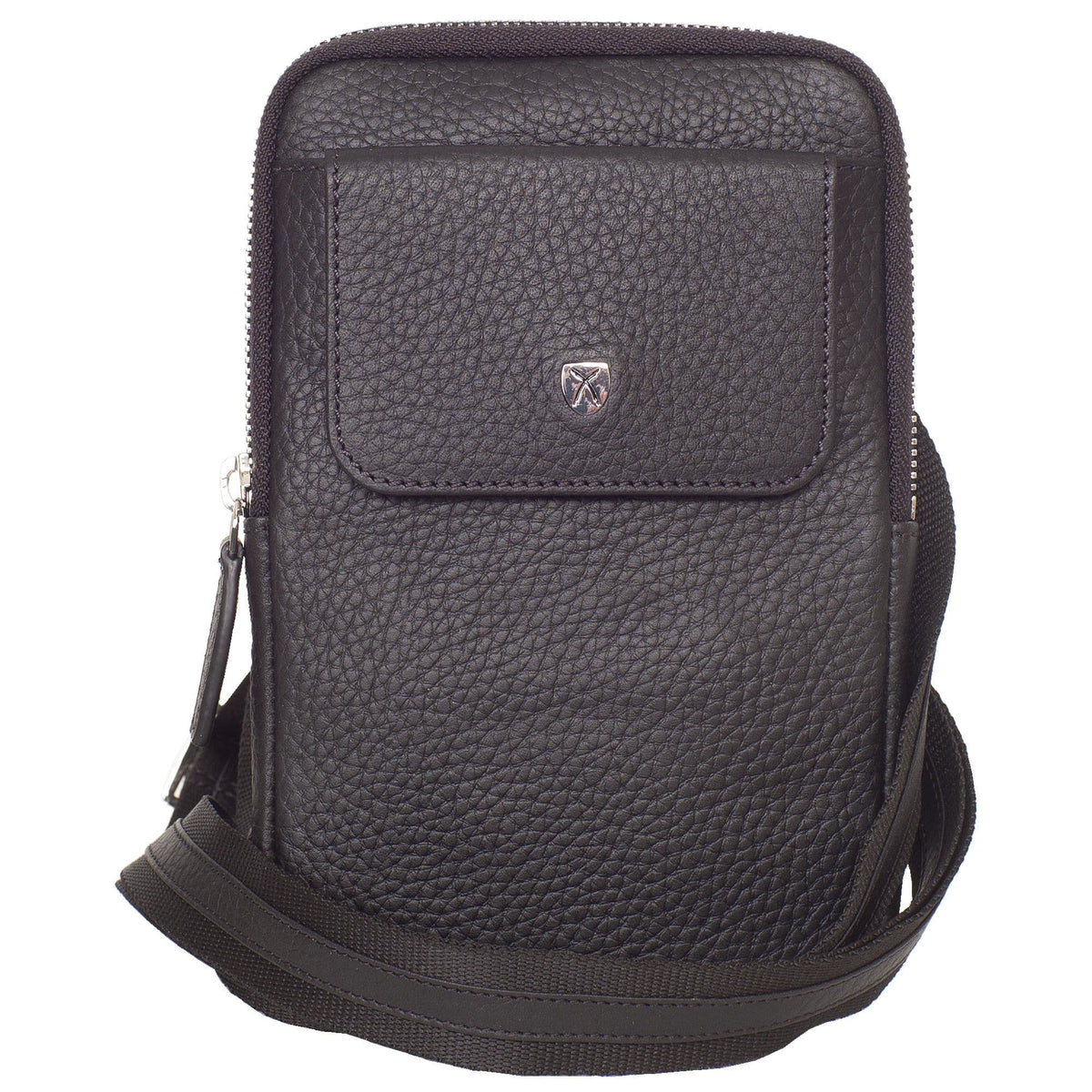 Telefontasche Crossover Leder schwarz - Corf Offermann