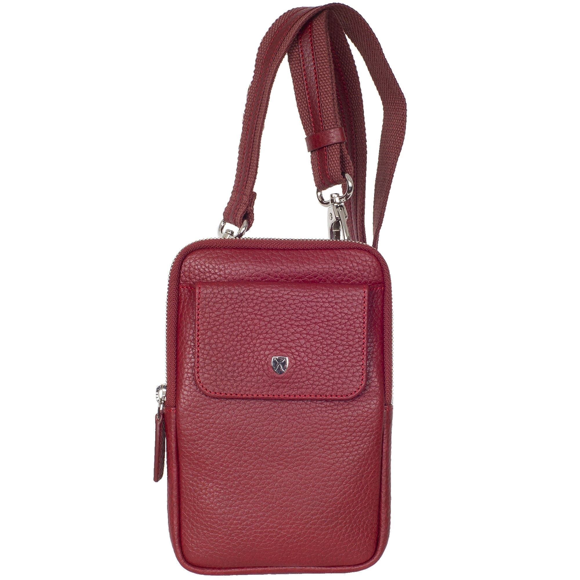 Telefontasche Crossover Leder rot