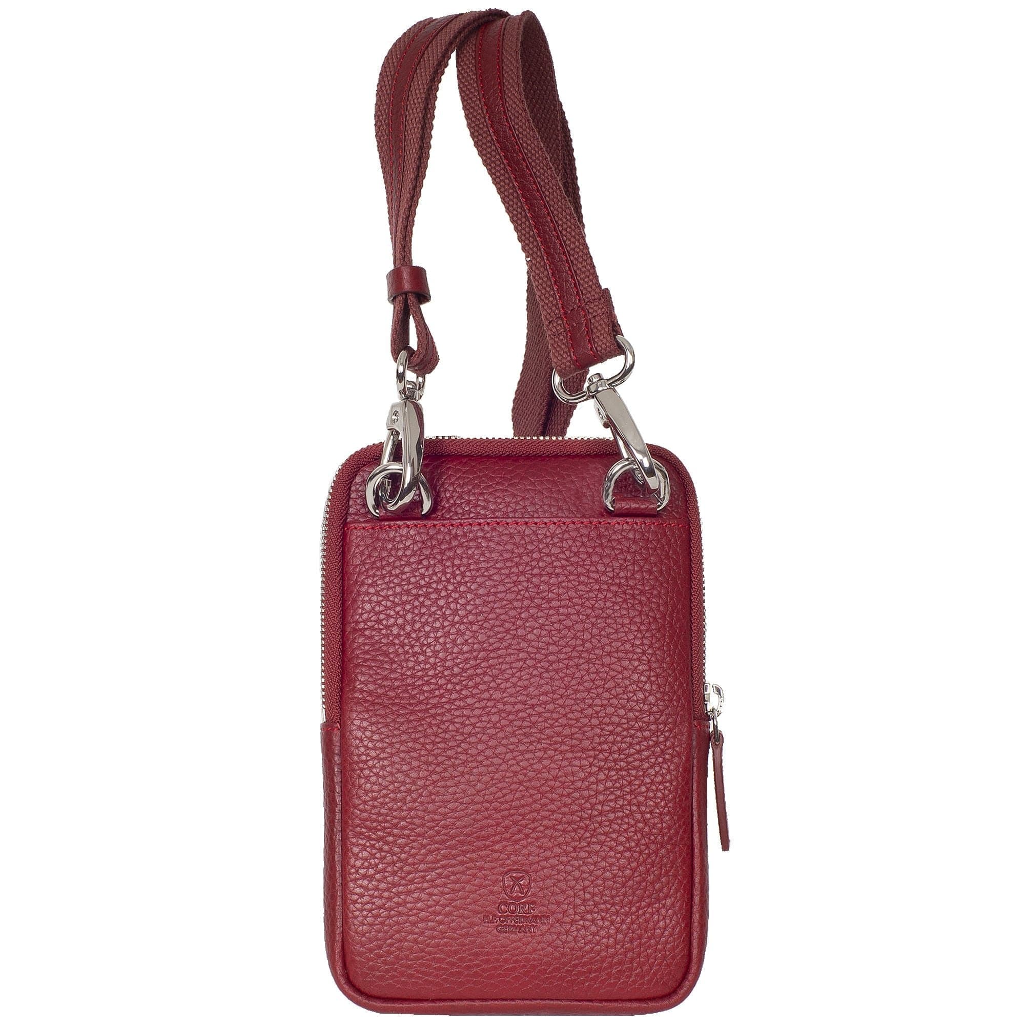 Telefontasche Crossover Leder rot - Corf Offermann