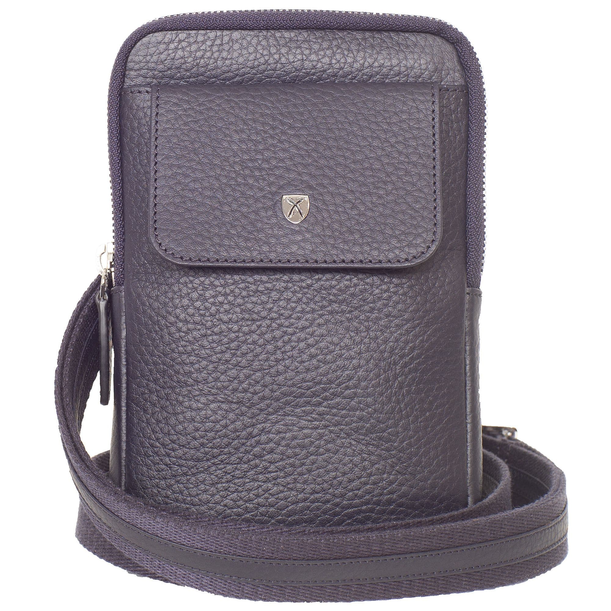 Telefontasche Crossover Leder blau