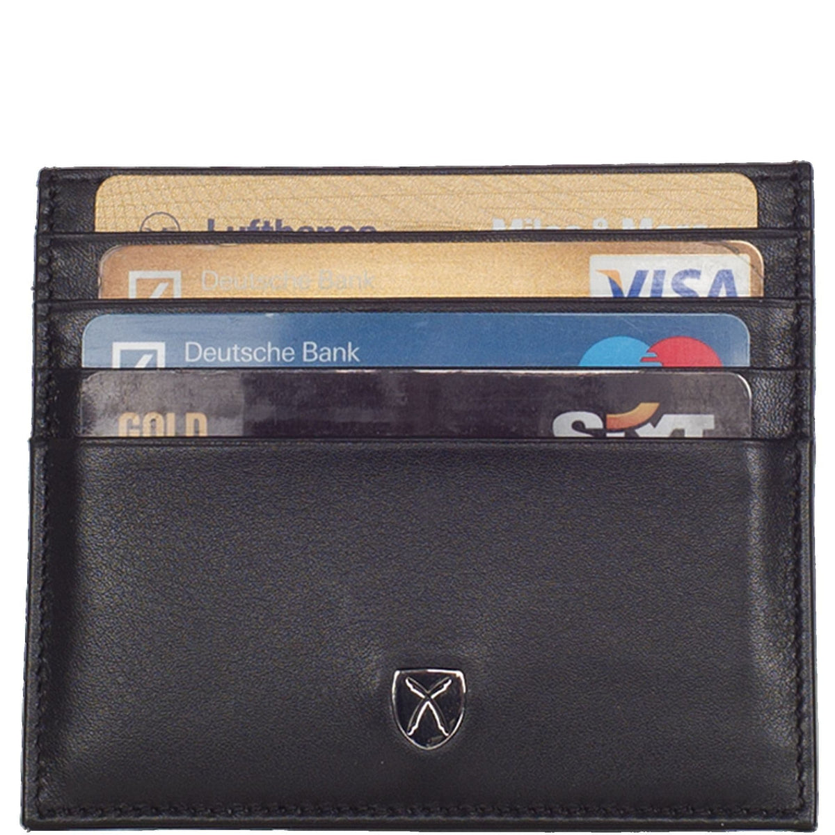 Kreditkartenetui Leder schwarz 9 Fächer - Corf Offermann