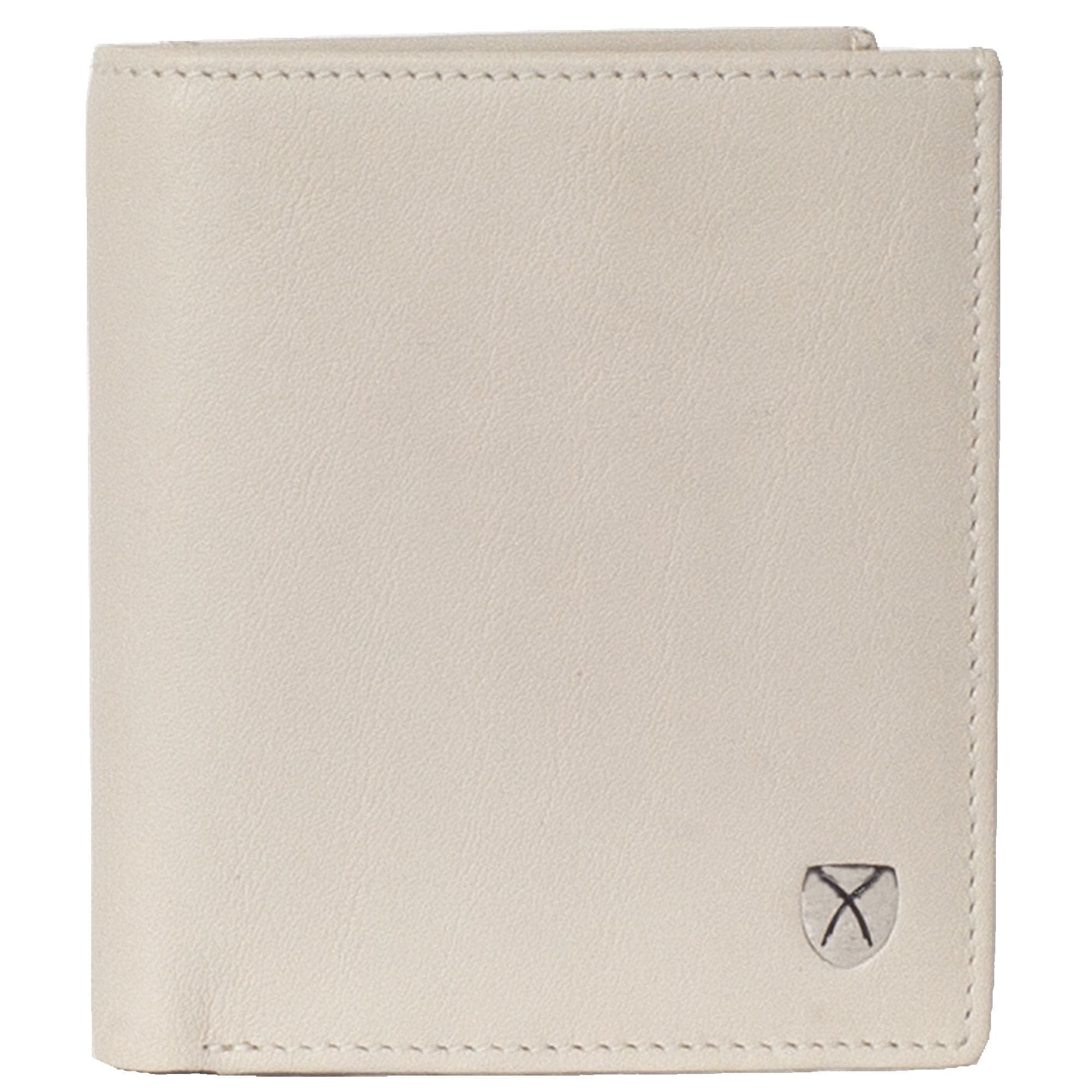 Geldbörse Portemonnaie klein Leder weiß mit Münzfach Corf Offermann