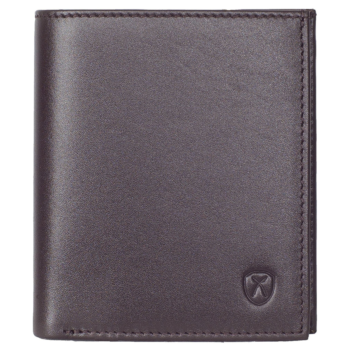 Geldbörse Portemonnaie klein glattes Leder braun mit Münzfach - Corf Offermann