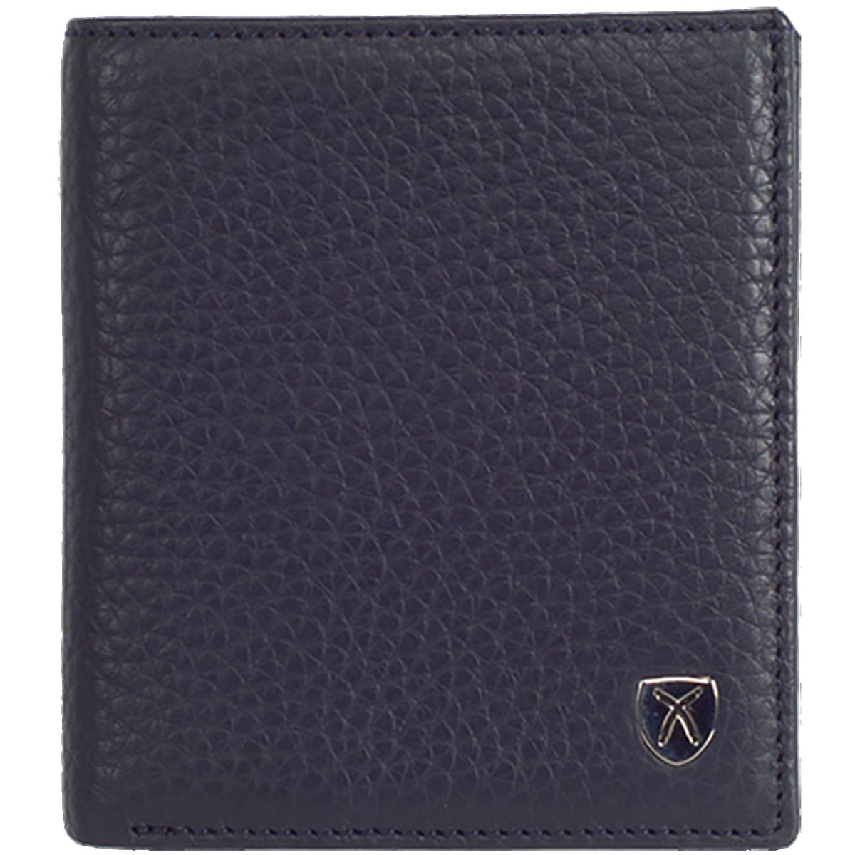 Geldbörse Portemonnaie klein Leder blau mit Münzfach - Corf Offermann