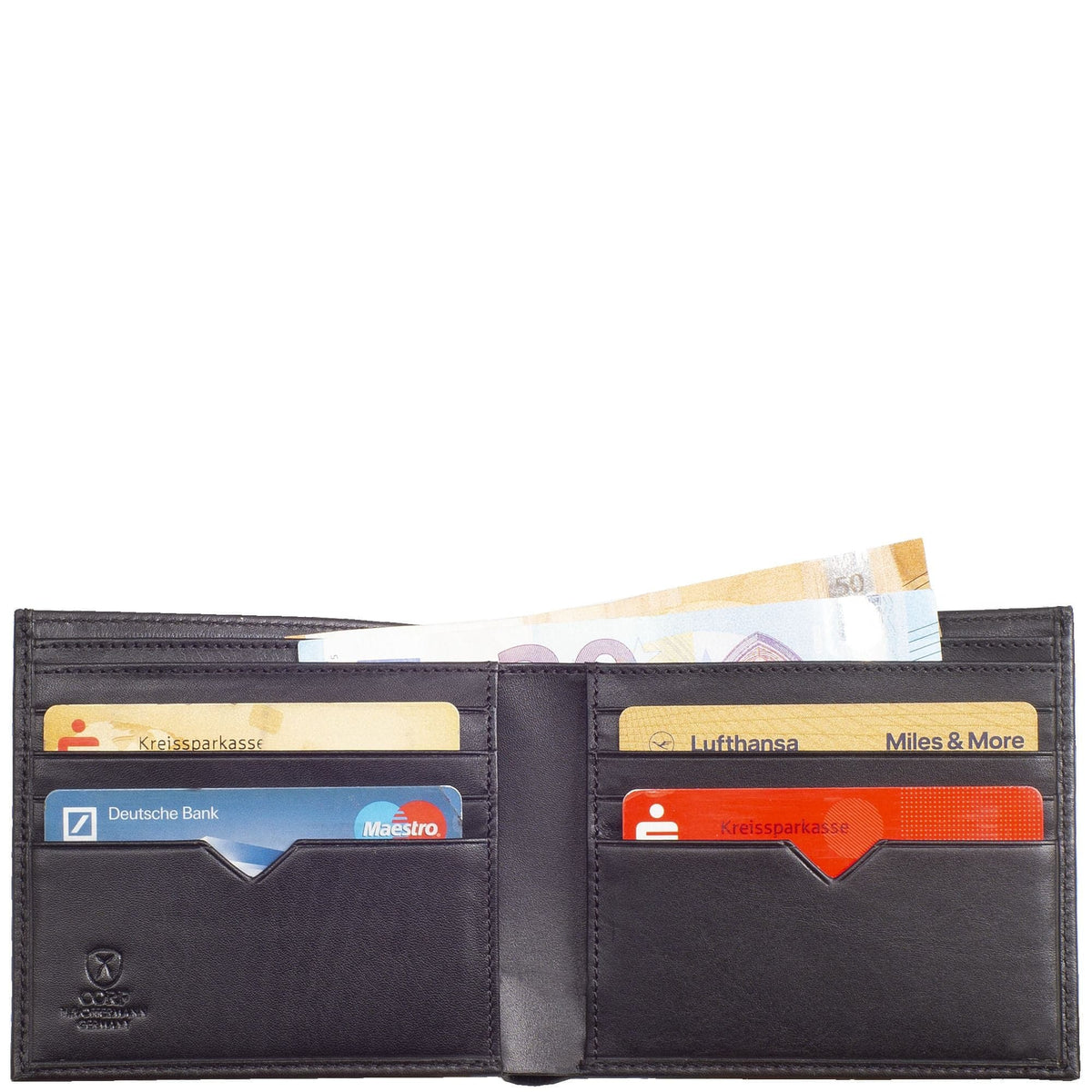 Scheintasche Kartenetui Leder schwarz - Corf Offermann