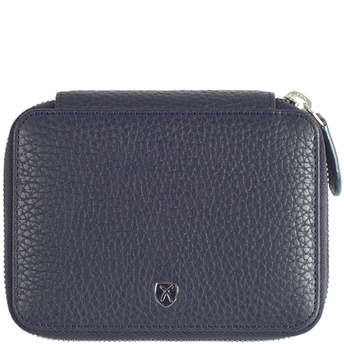 Geldbörse Portemonnaie Leder blau mit Reißverschluss - Corf Offermann