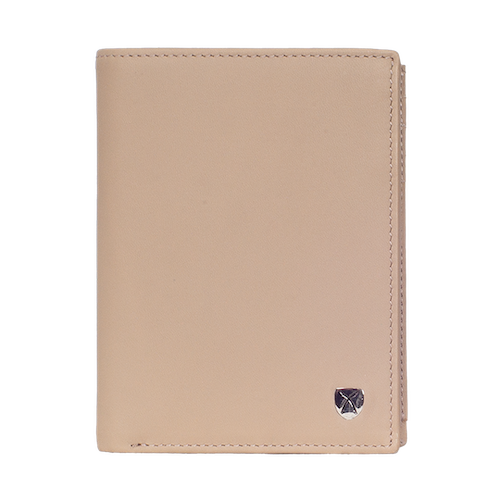 Geldbörse Portemonnaie Leder beige Hochformat - Corf Offermann
