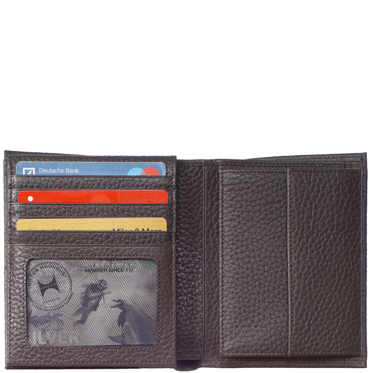 Geldbörse Portemonnaie Leder braun 18 Fächer - Corf Offermann