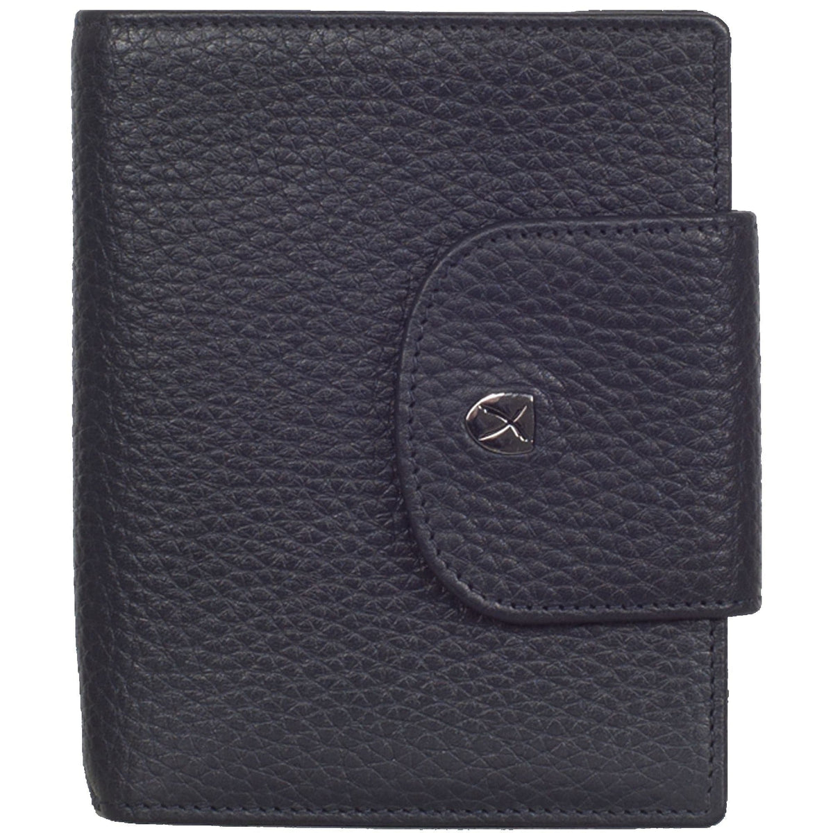 Geldbörse Portemonnaie Leder blau mit Lasche - Corf Offermann