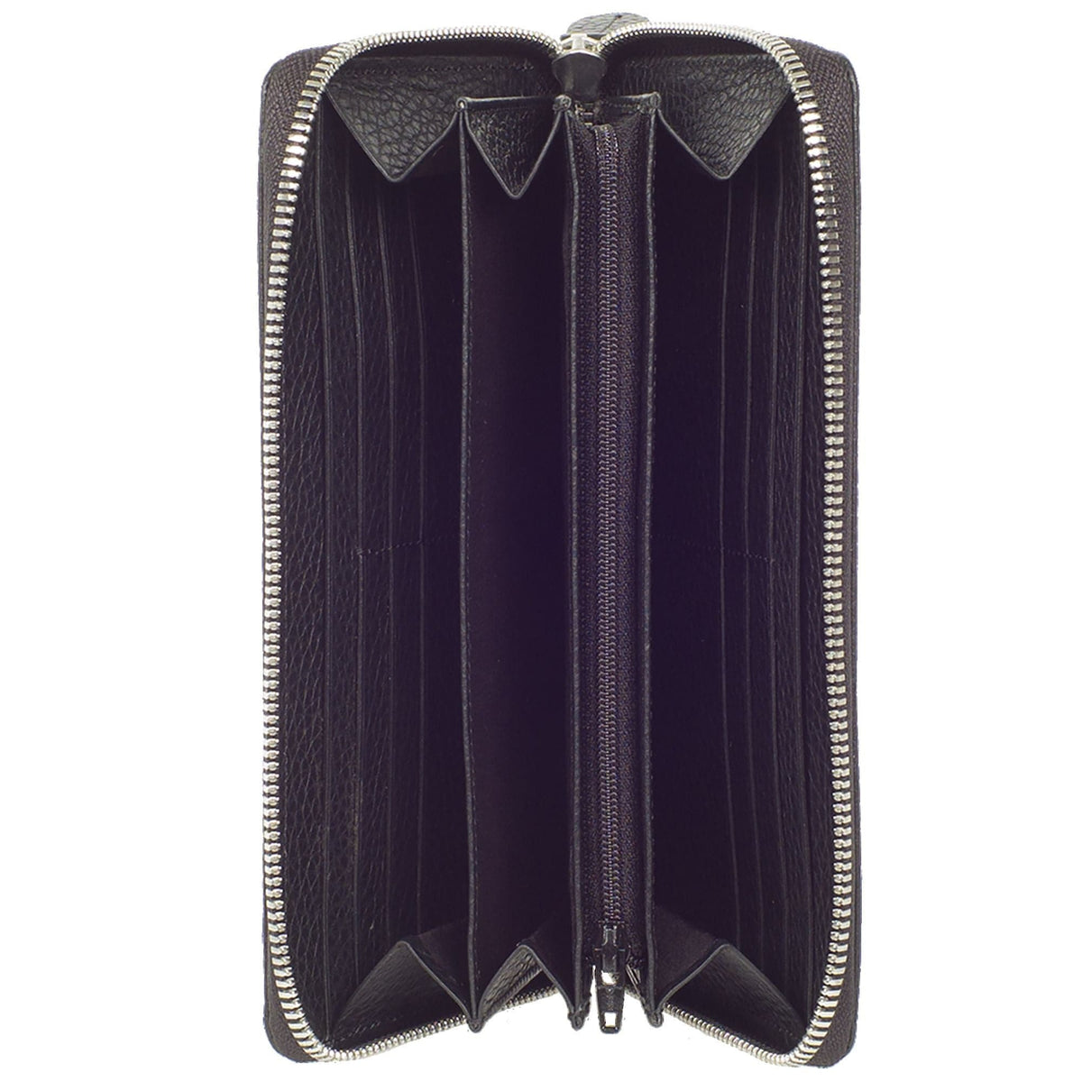 Geldbörse Portemonnaie Leder schwarz mit Rundumreißverschluss - Corf Offermann