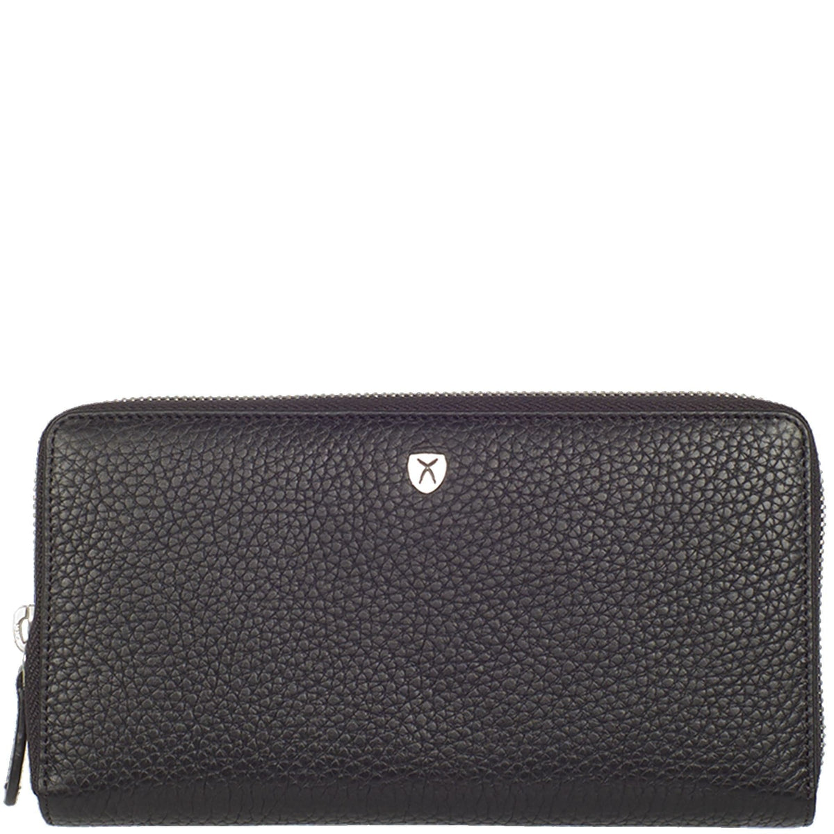 Geldbörse Portemonnaie Leder schwarz mit Rundumreißverschluss - Corf Offermann