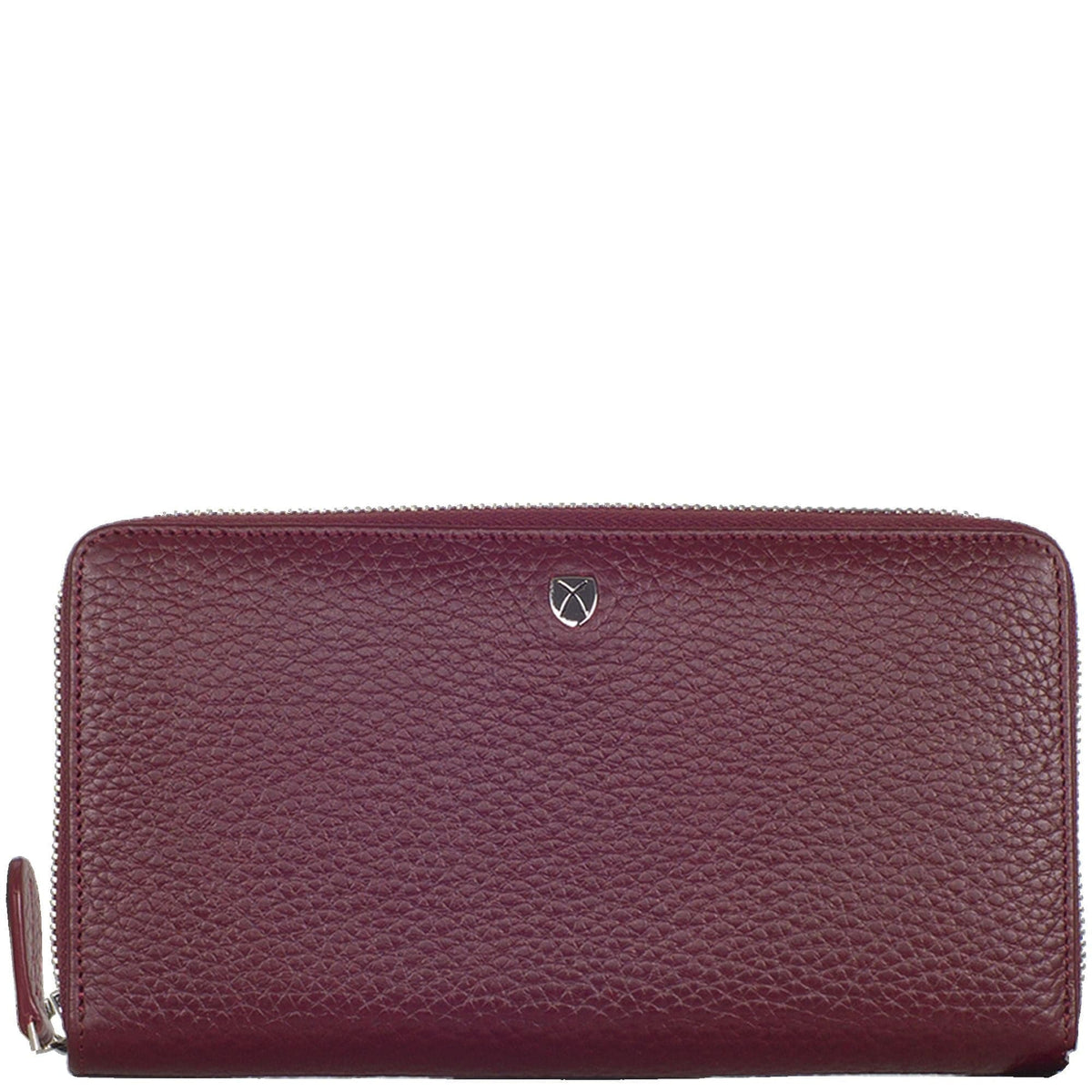 Geldbörse Portemonnaie Leder bordeauxrot mit Rundumreißverschluss - Corf Offermann