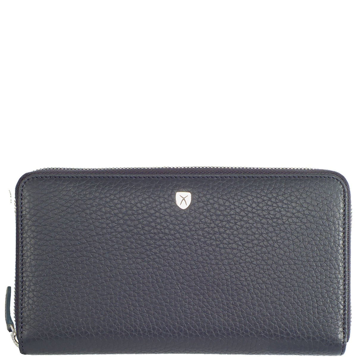 Geldbörse Portemonnaie Leder blau mit Rundumreißverschluss - Corf Offermann