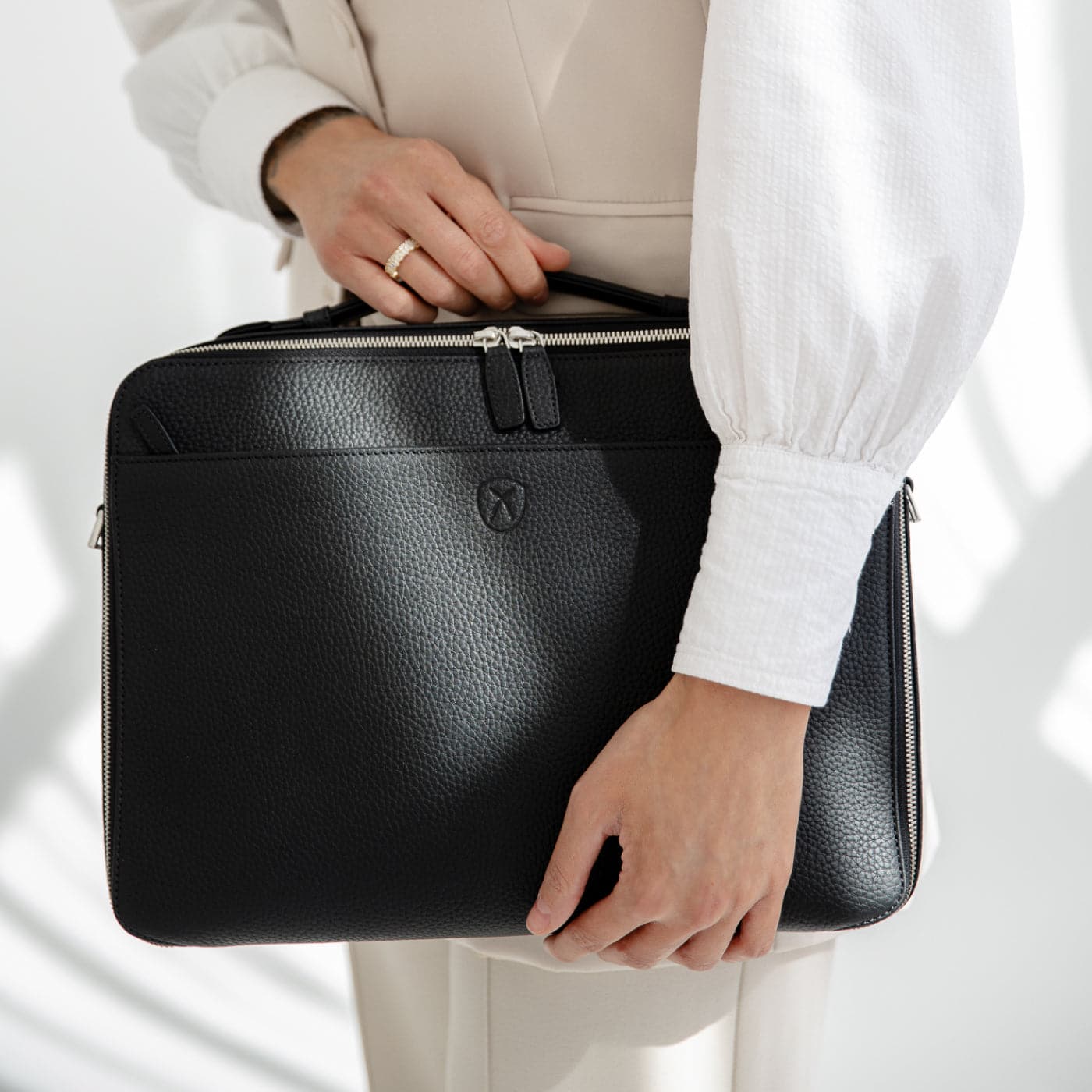 Businesstasche Aktenmappe Damen BZNA Aktentasche Jil Designer Business Damen Ledertasche